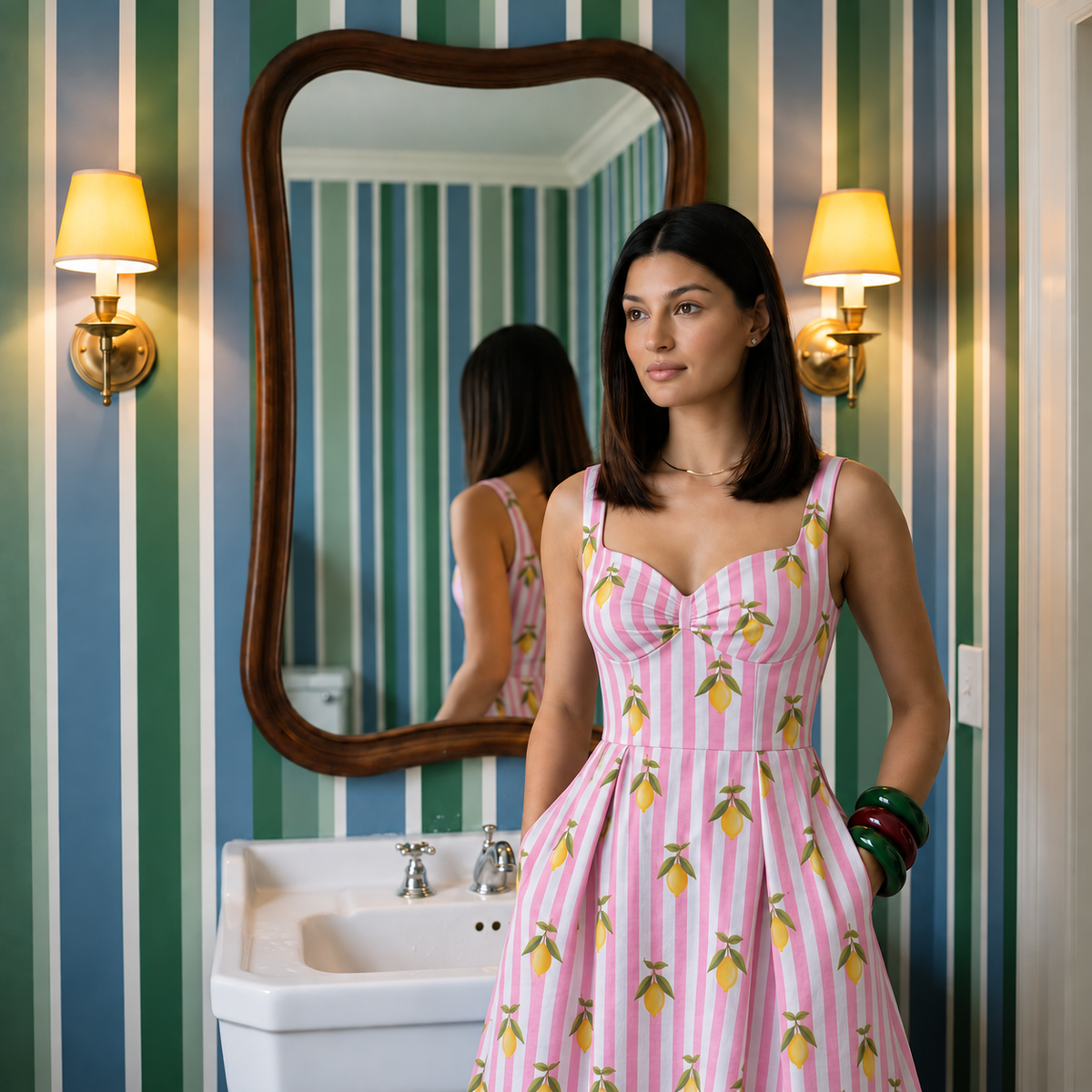 Pink Amalfi Summer Dress