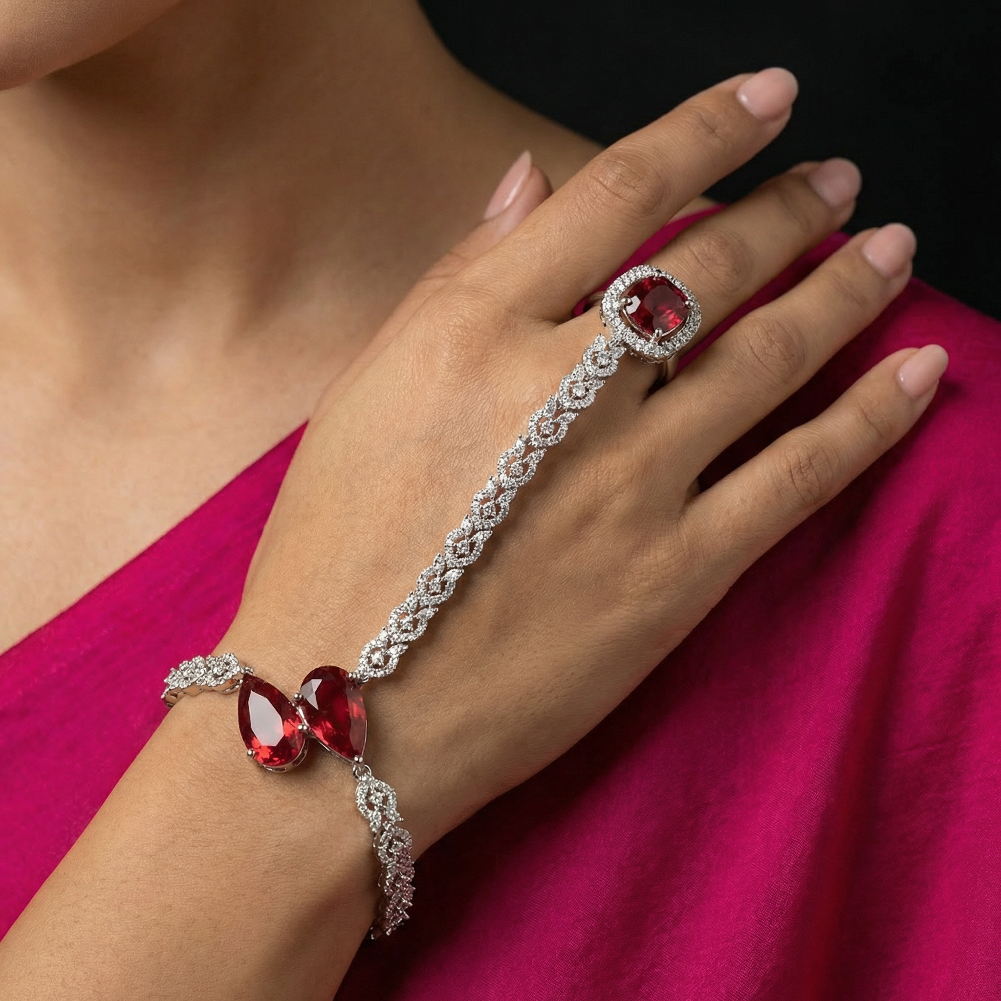 Ruhara Crimson Hand Harness HathPhool