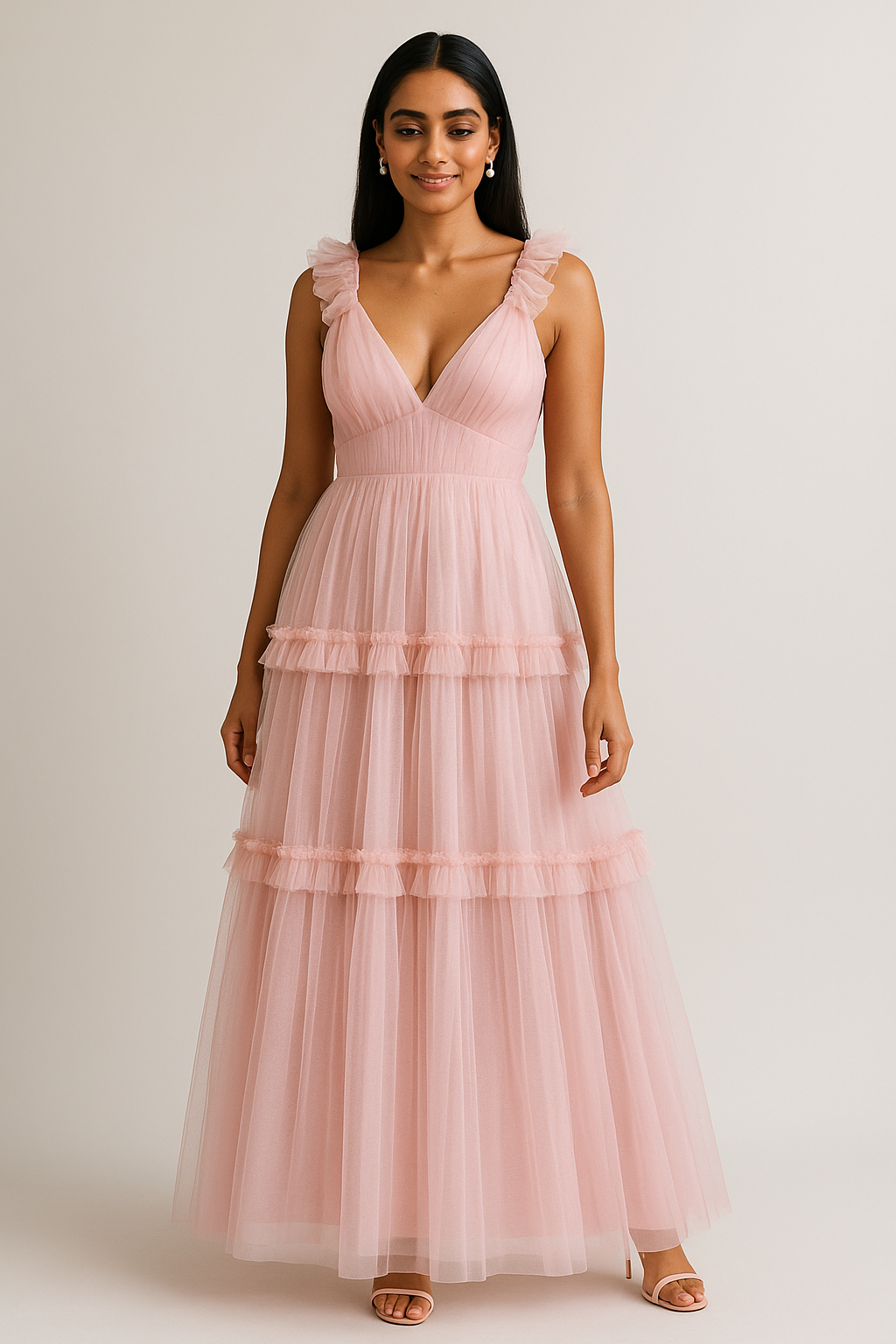 Seraphina tulle maternity dress gown – ethereal silhouette by Ozel