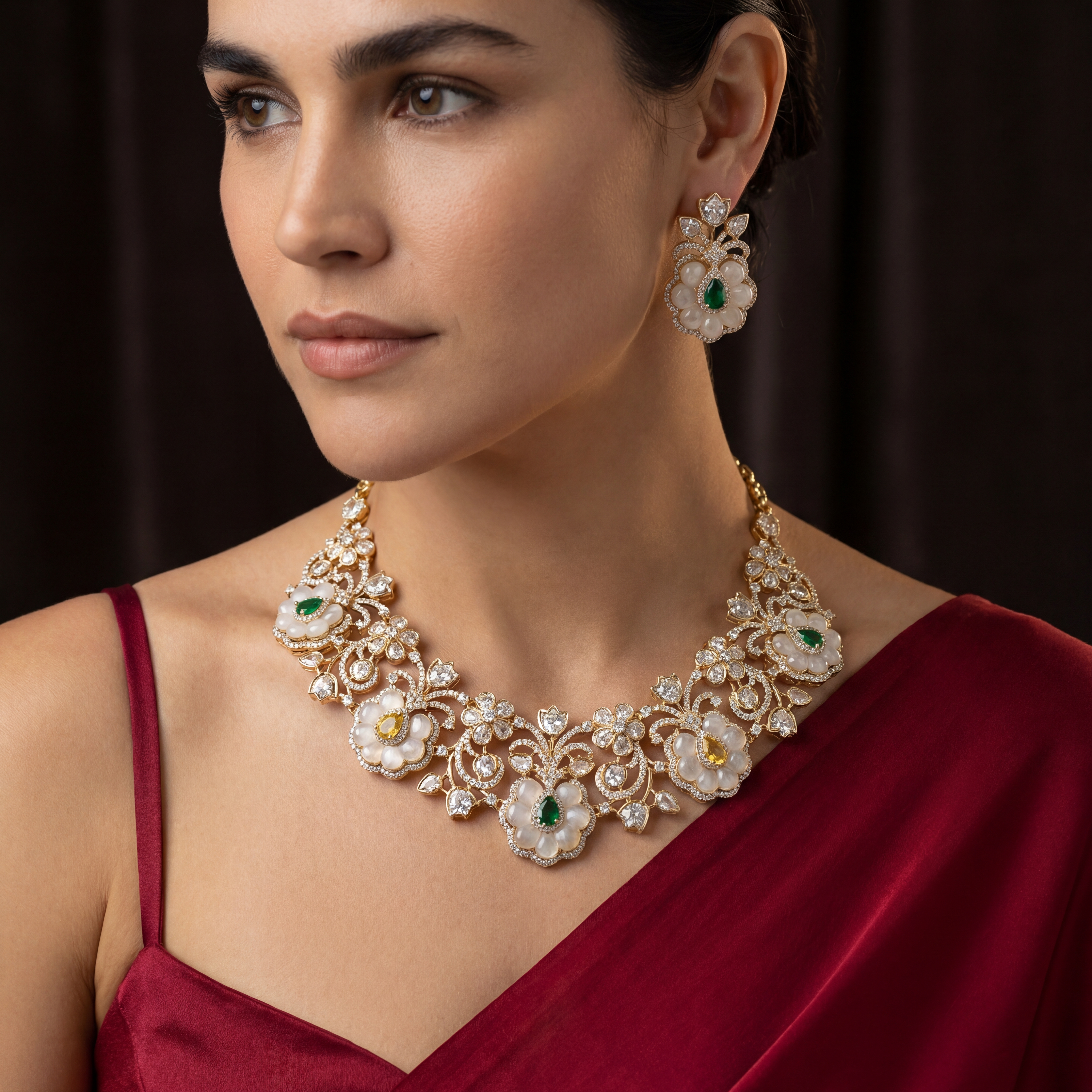 Sofia MOP Necklace Set