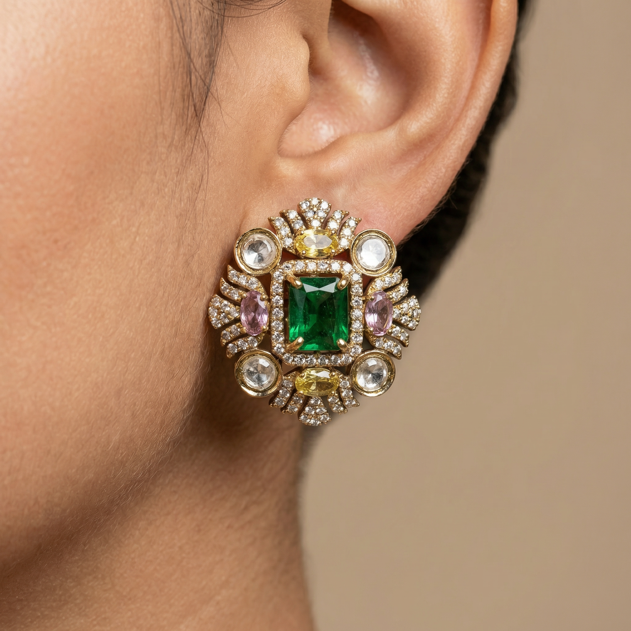 Sofia Navira Statement Earrings