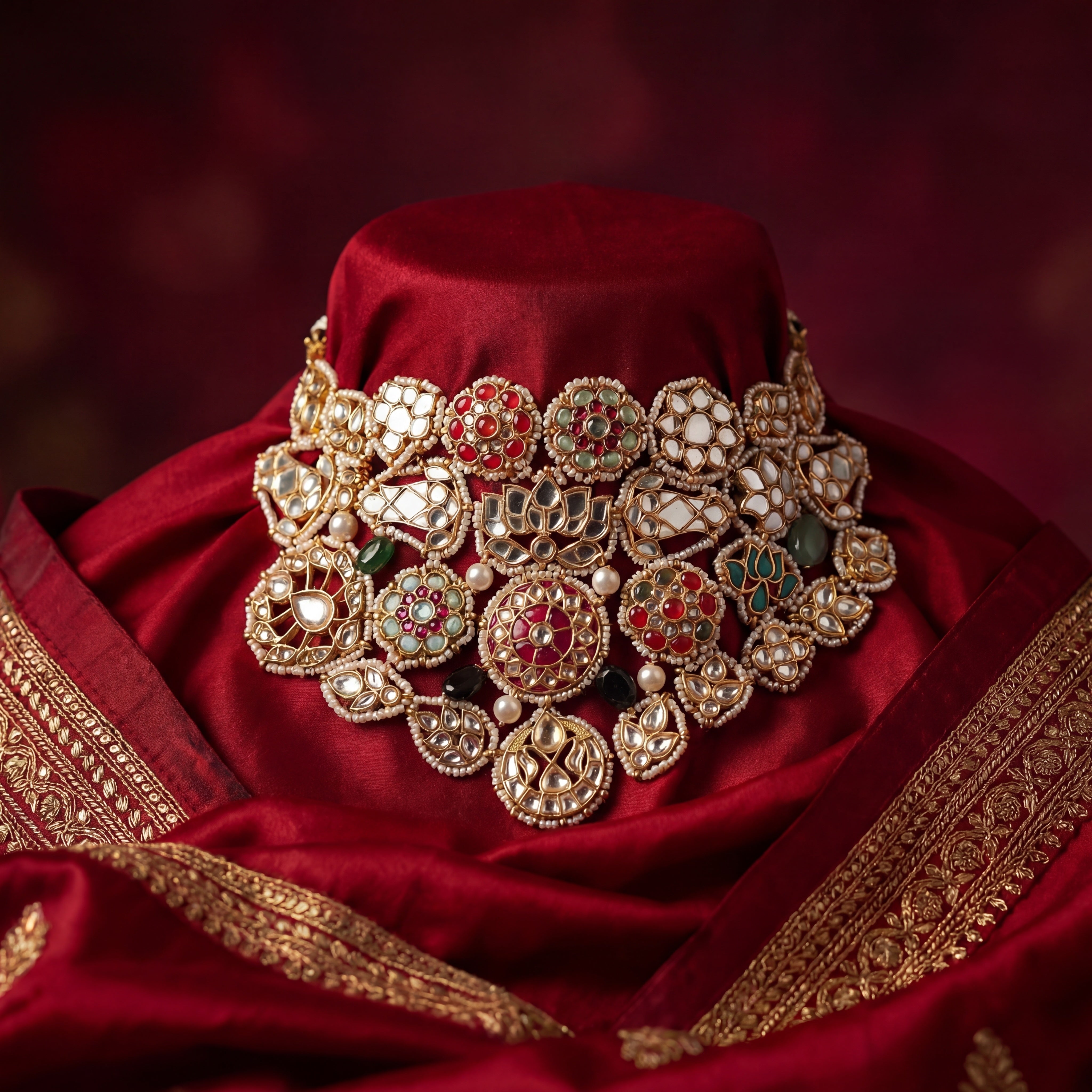 Varnika Rangrez Kundan Collar Set