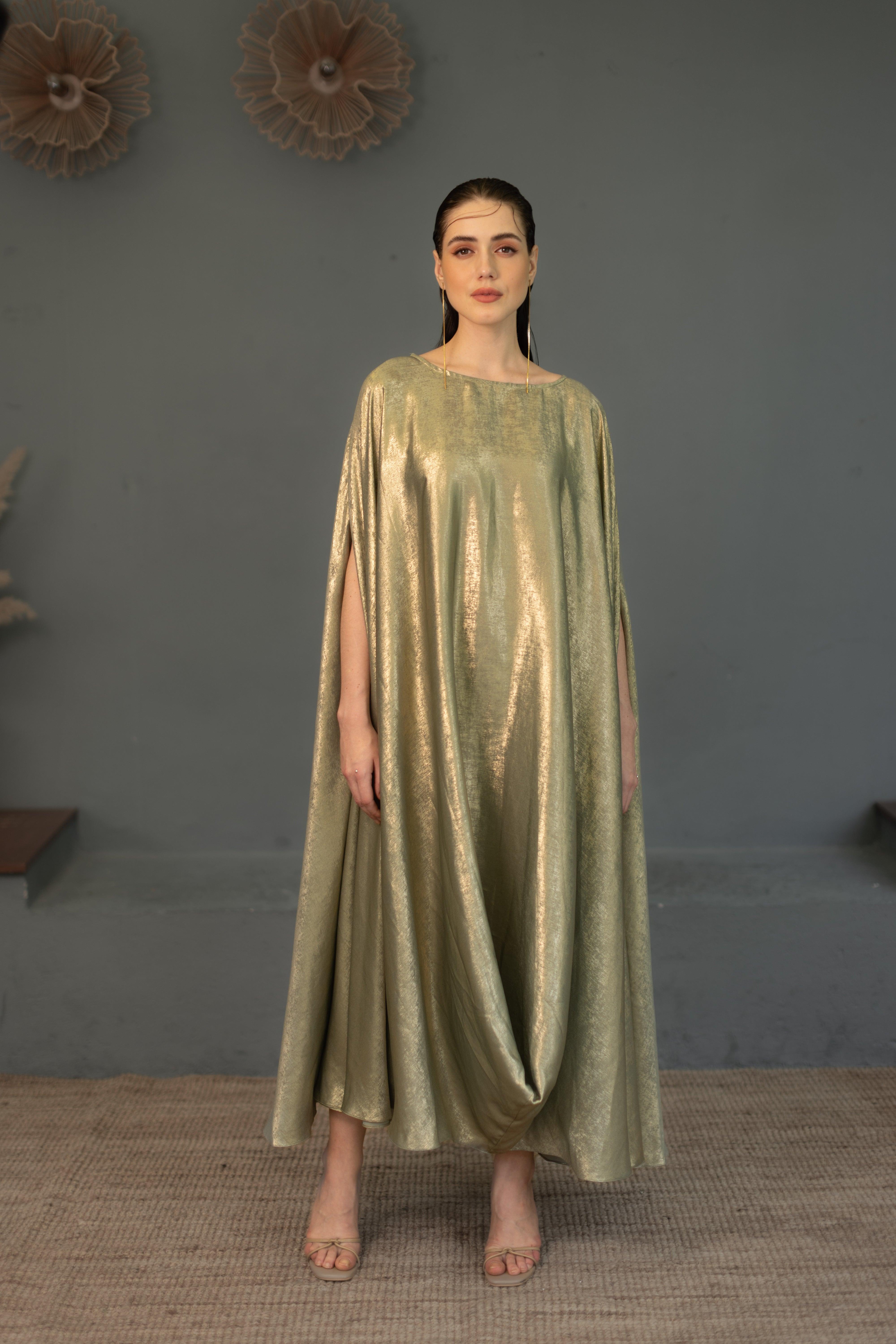 Zayna Cape Dress - Ozel