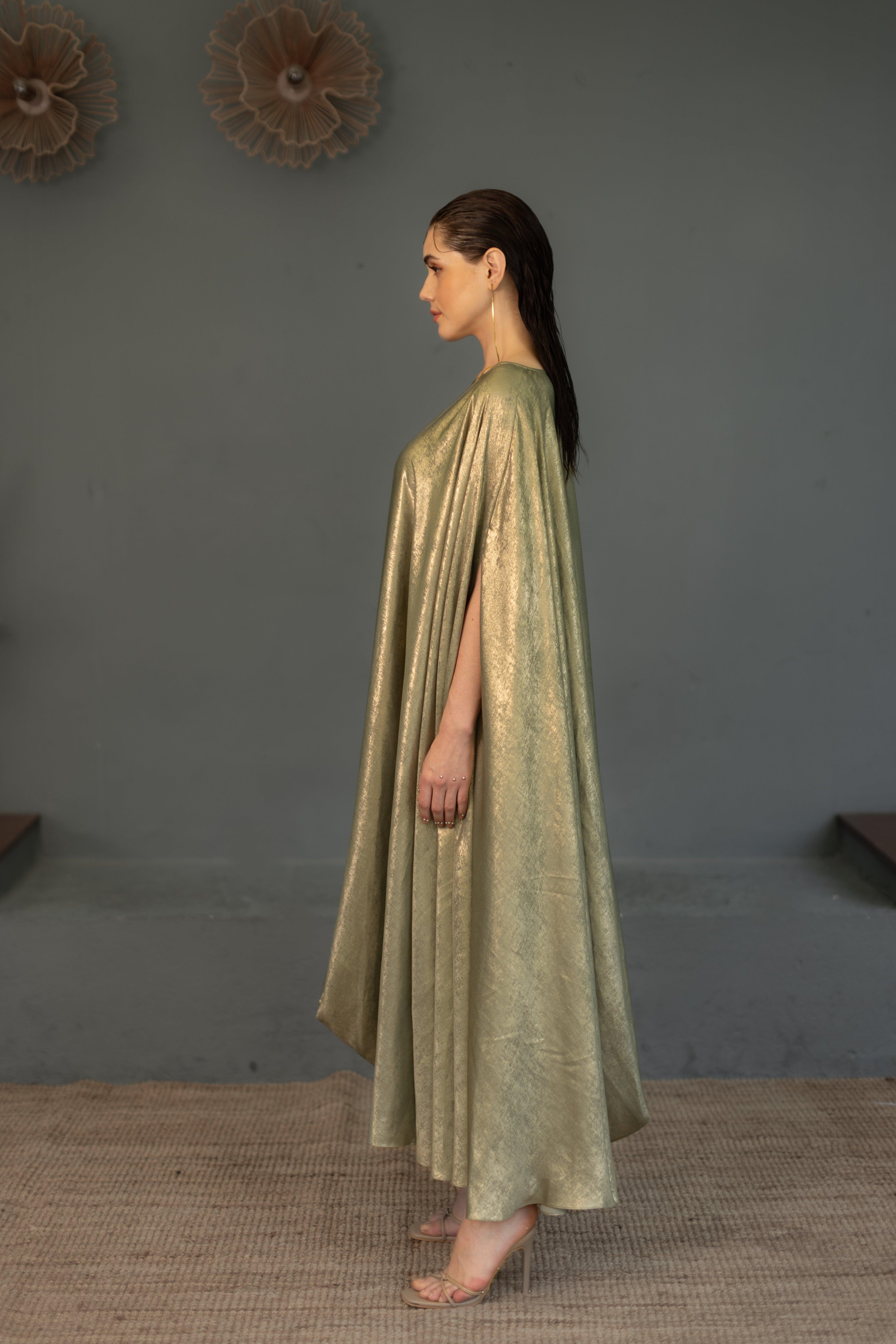 Zayna Cape Dress - Ozel