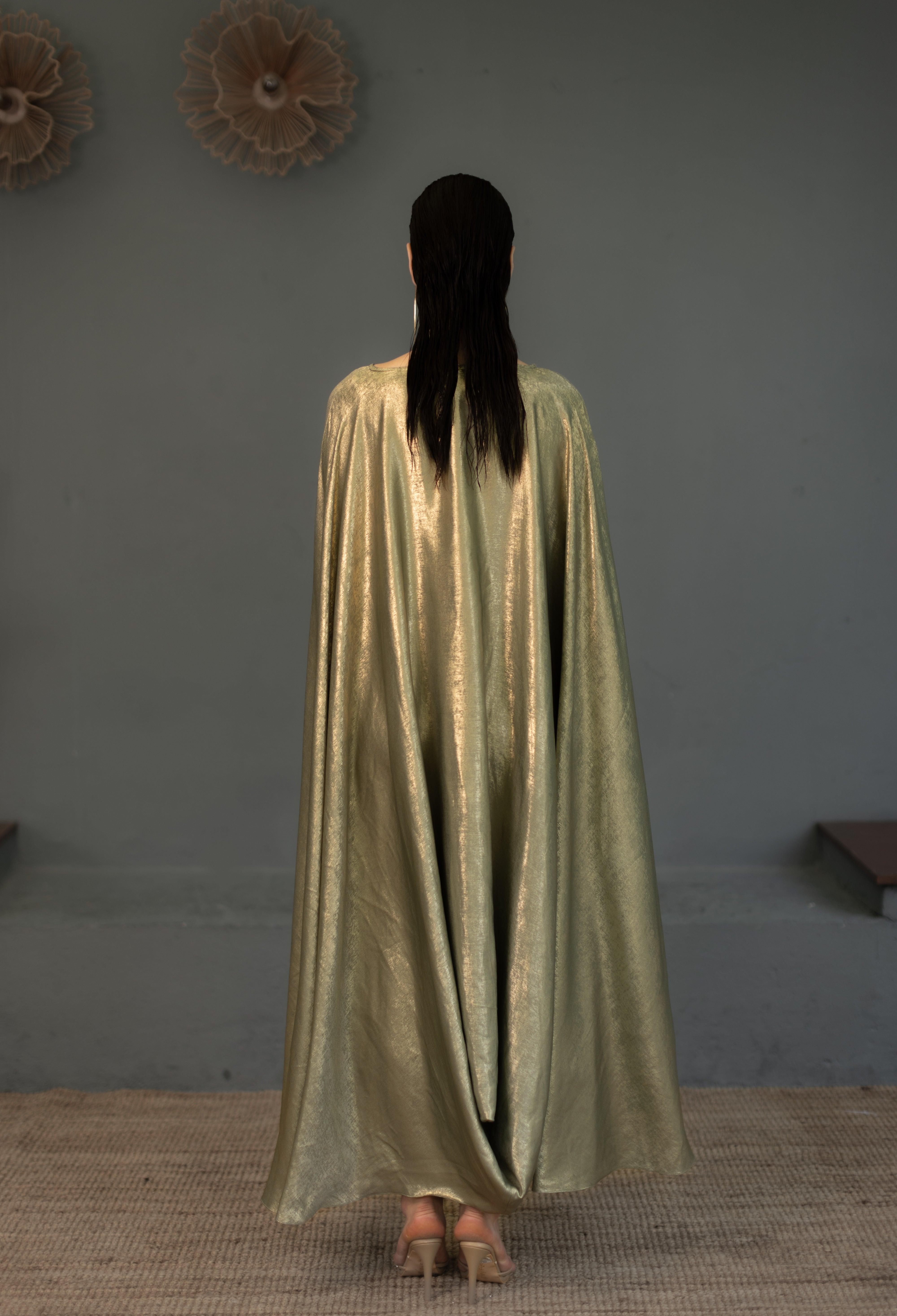 Zayna Cape Dress - Ozel