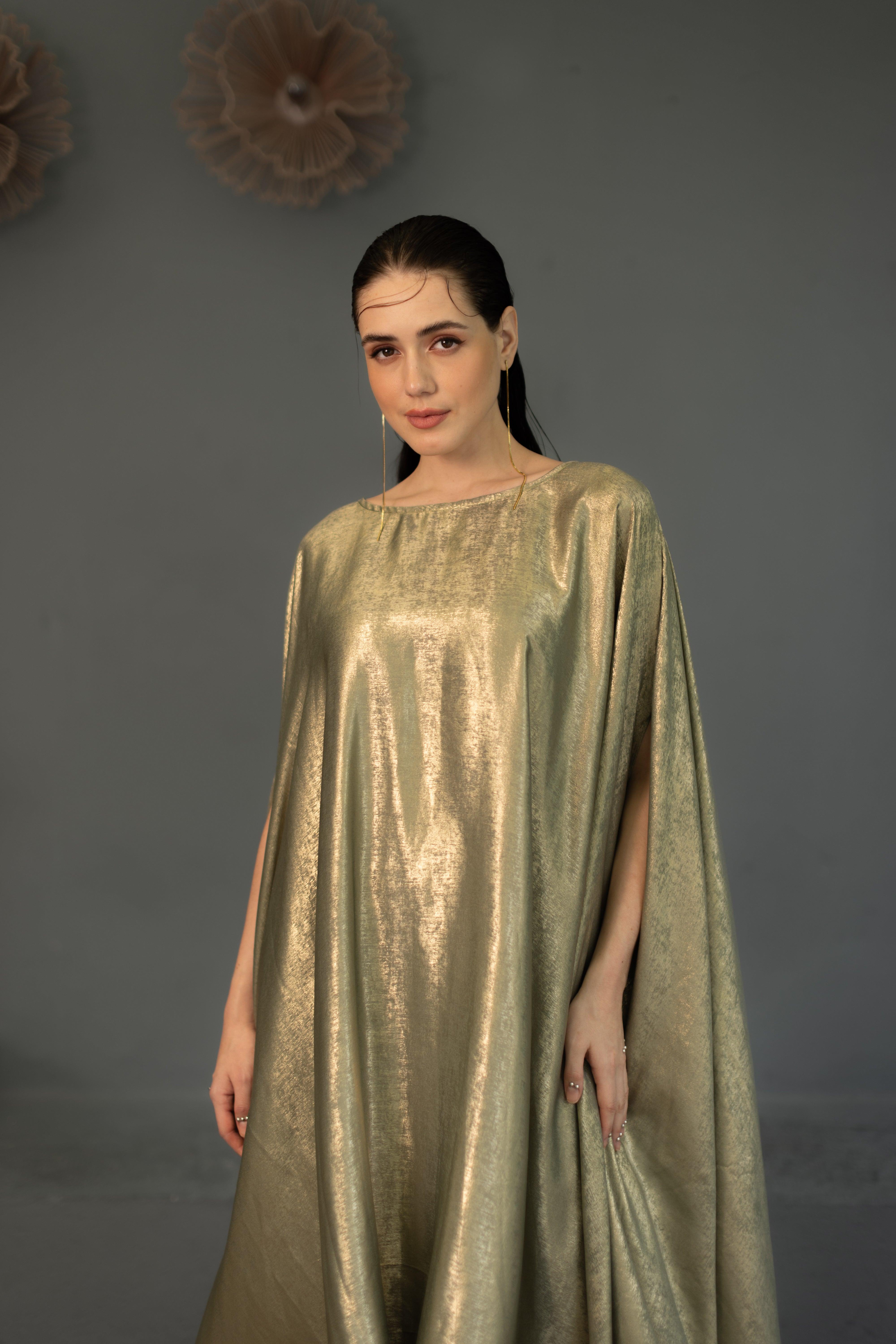 Zayna Cape Dress - Ozel