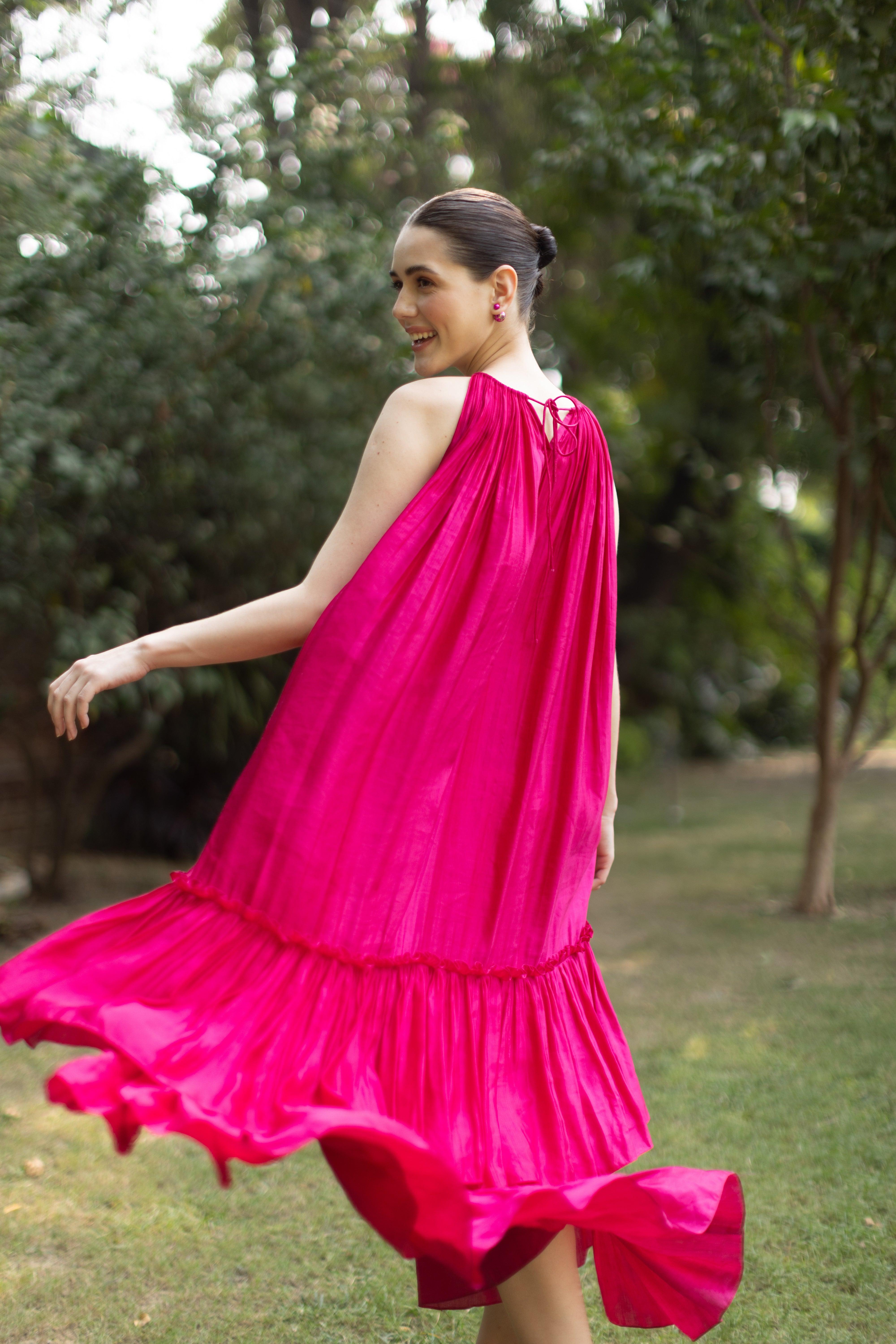 Layla Long Tiered Dress - Ozel