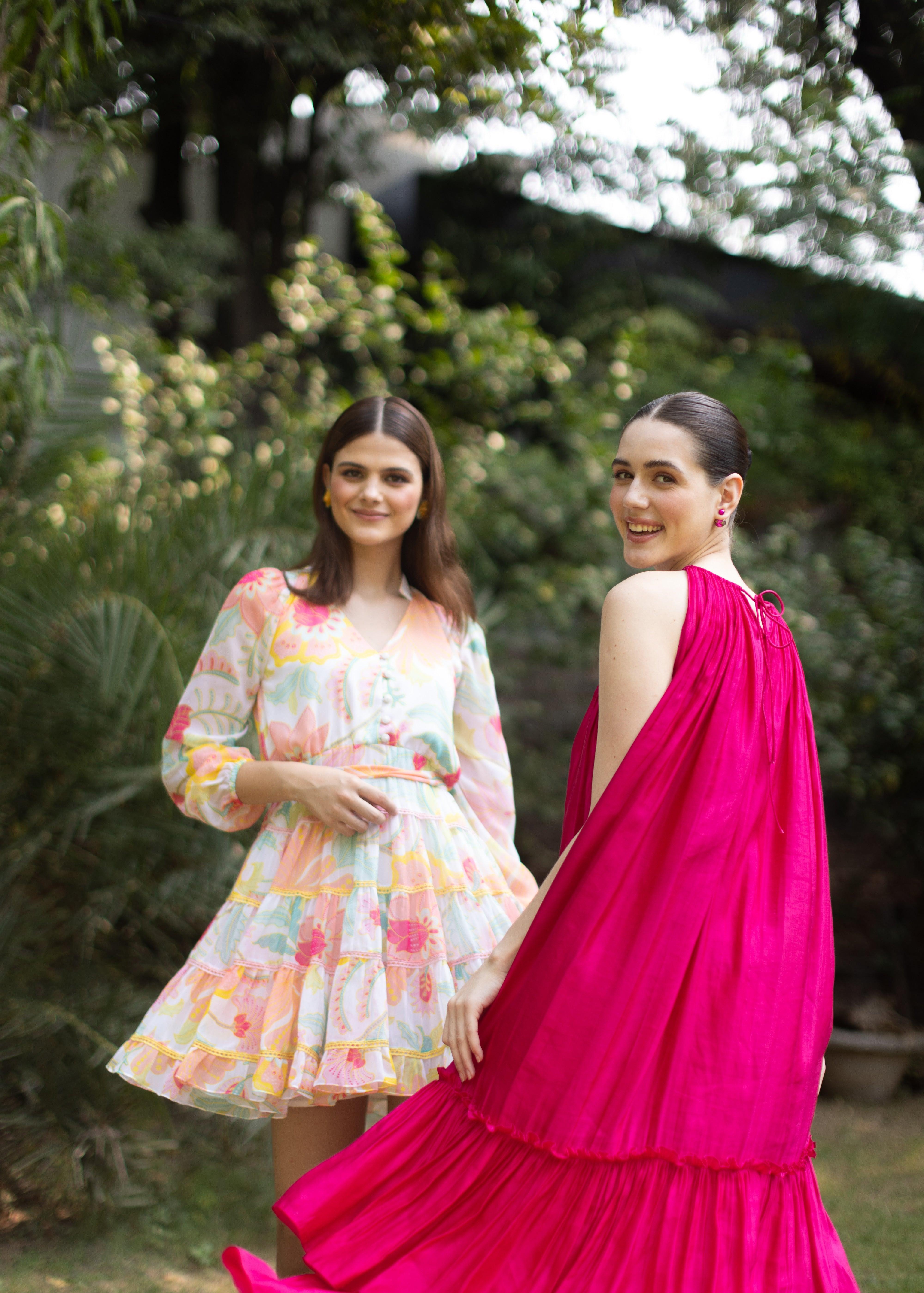 Layla Long Tiered Dress - Ozel