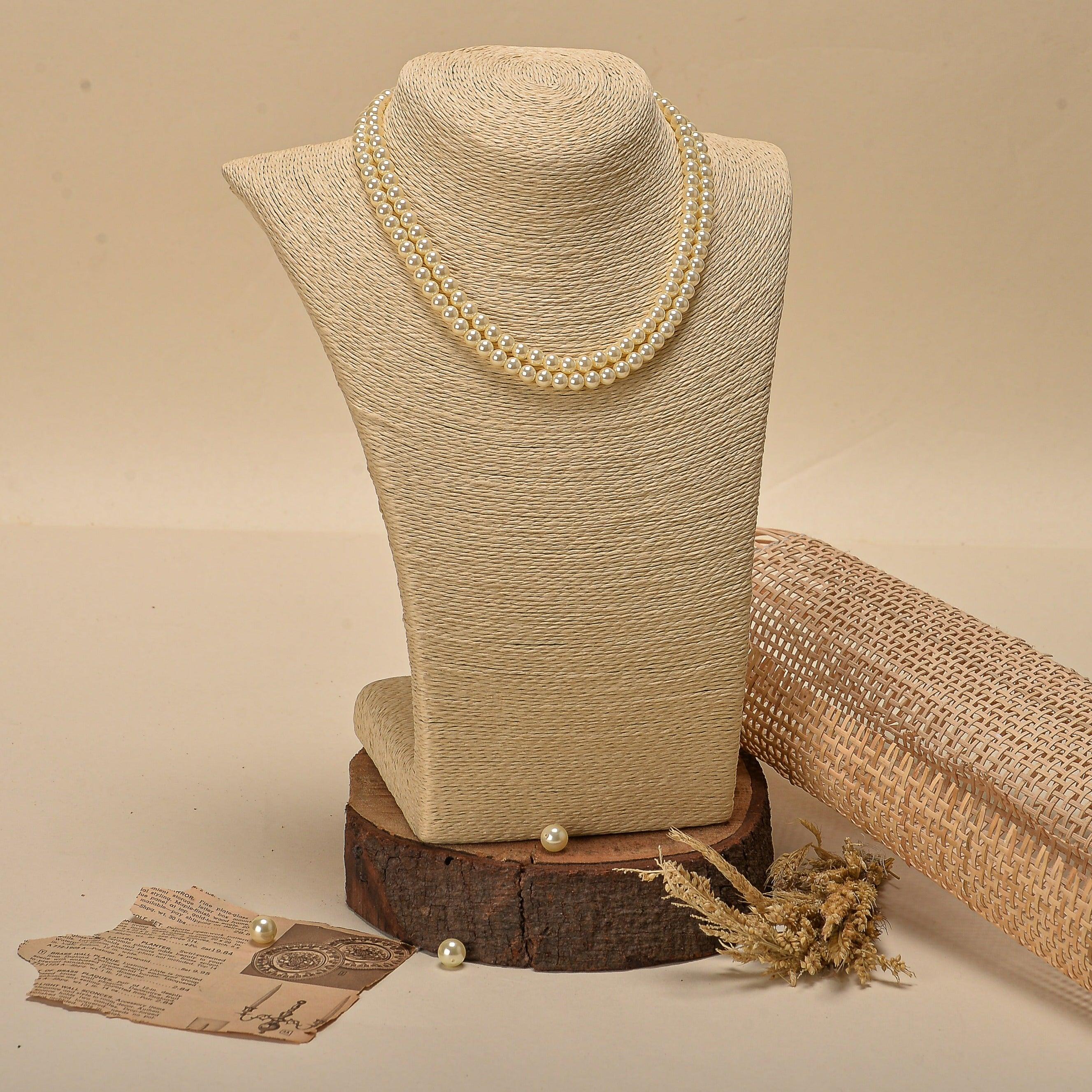 Swarovski Pearl Necklace - White - Ozel