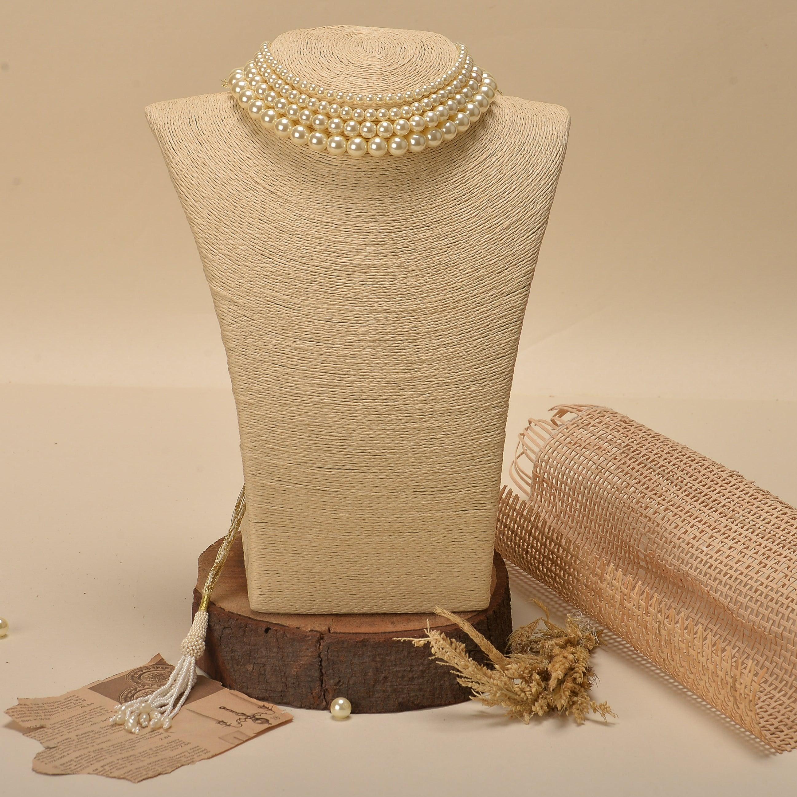 Swarovski Pearl Choker - White - Ozel