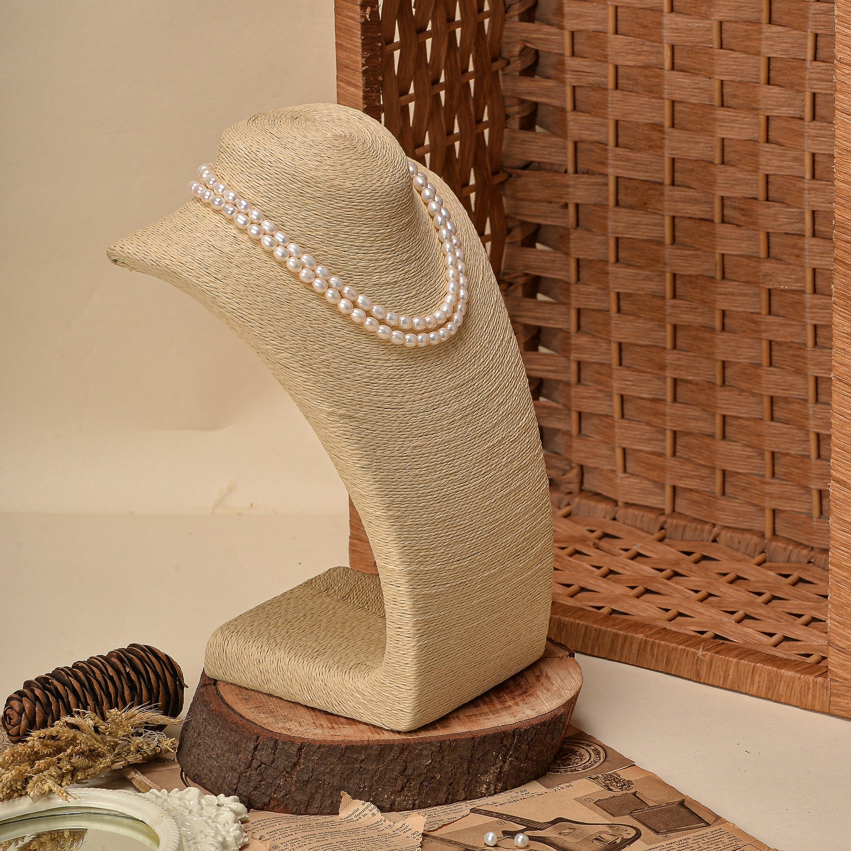 Freshwater Pearl Necklace - White - Ozel