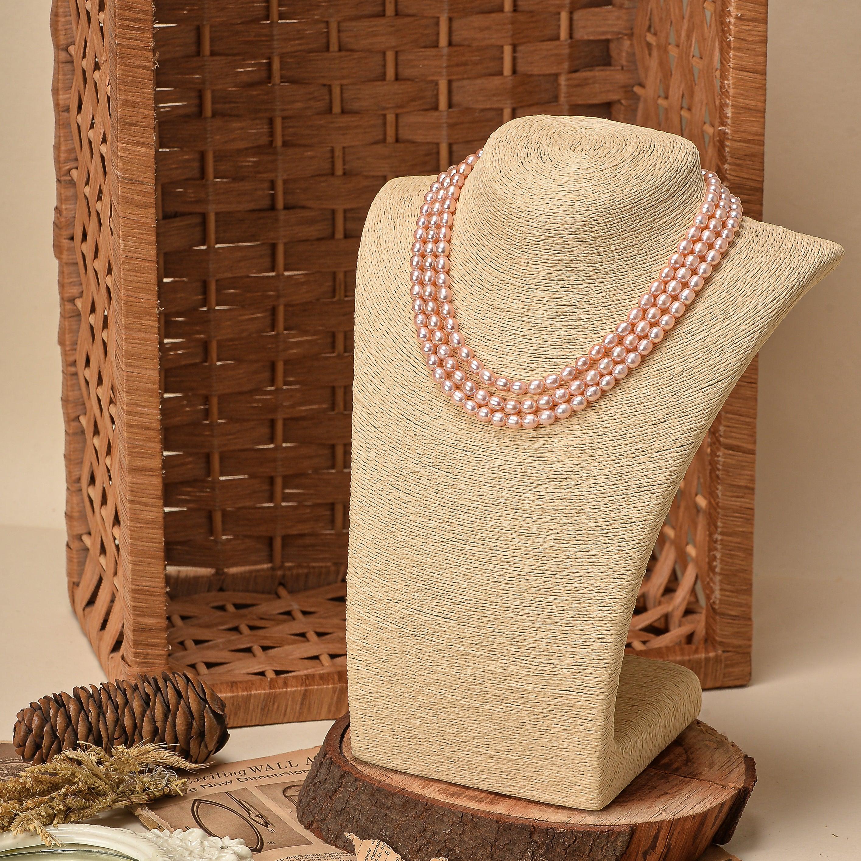 Freshwater Pearl Necklace - Grey Lavender - Ozel