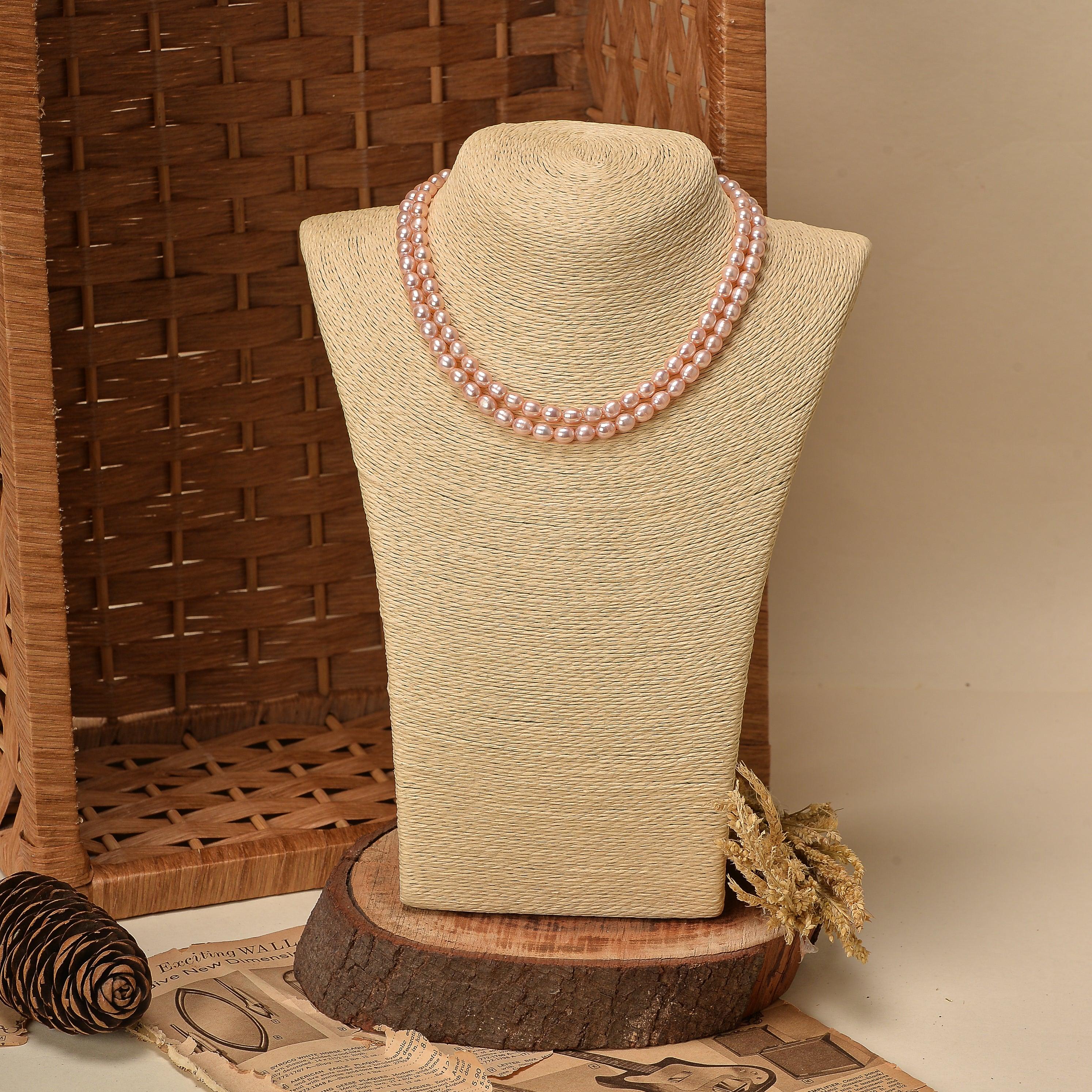 Freshwater Pearl Necklace - Grey Lavender - Ozel