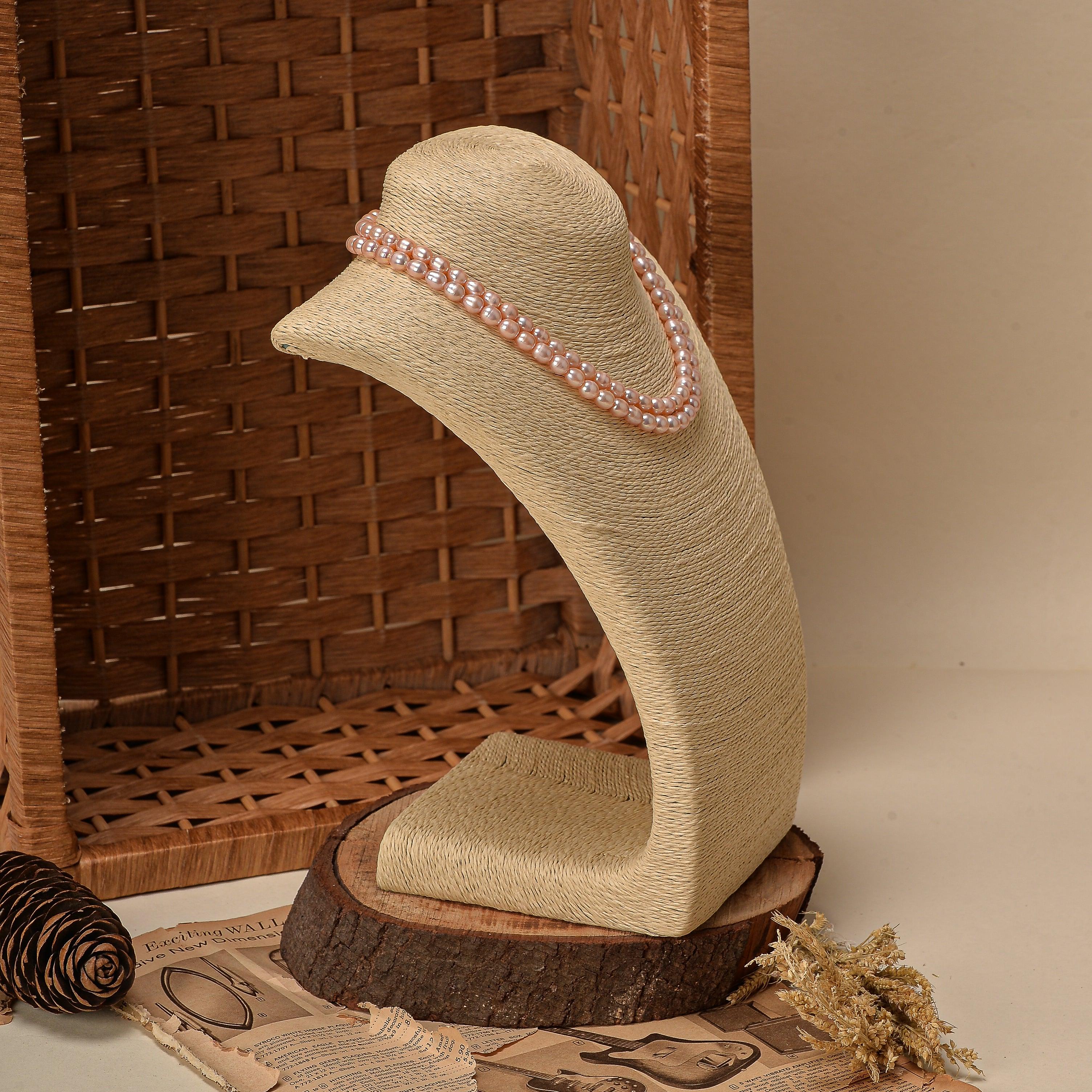 Freshwater Pearl Necklace - Grey Lavender - Ozel