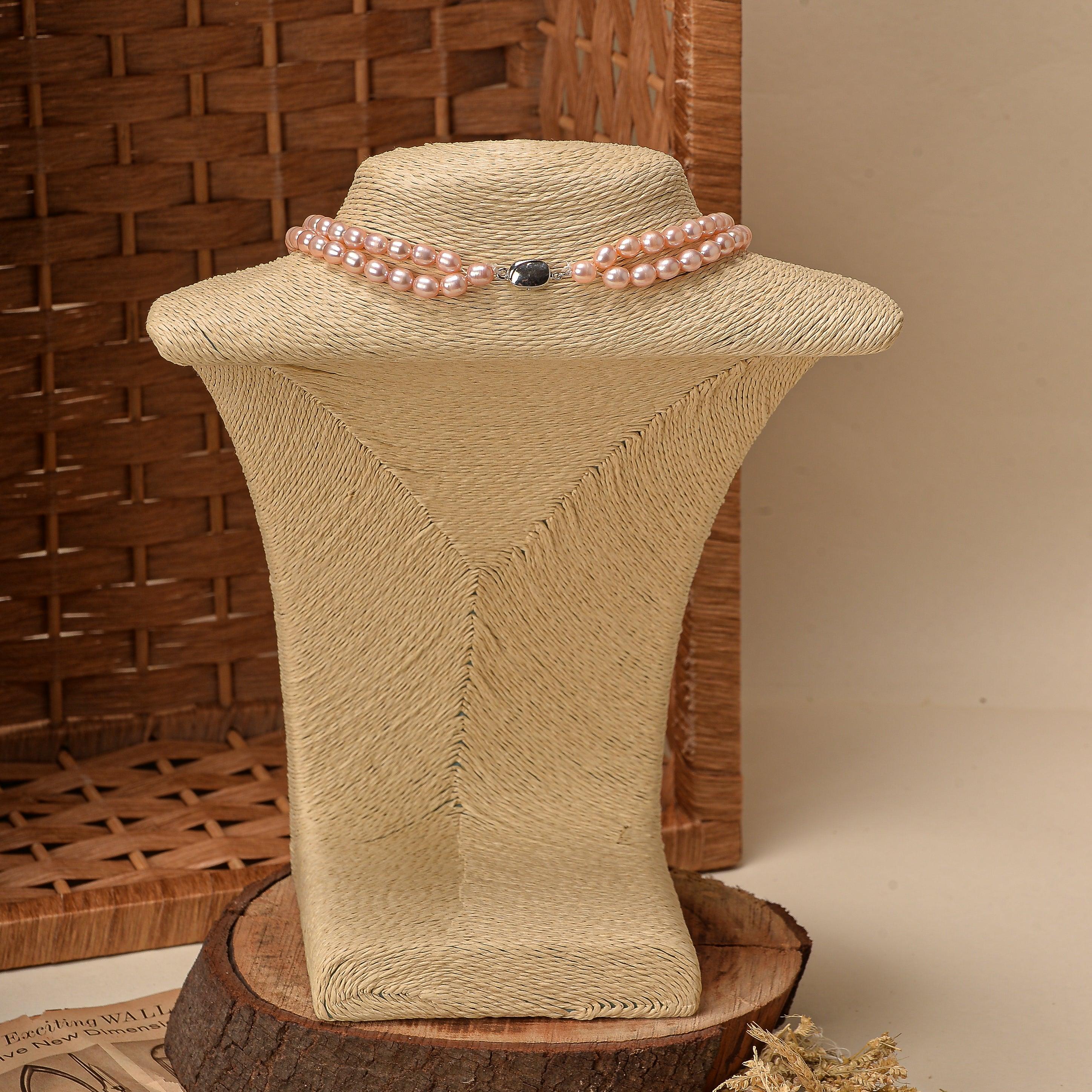 Freshwater Pearl Necklace - Grey Lavender - Ozel