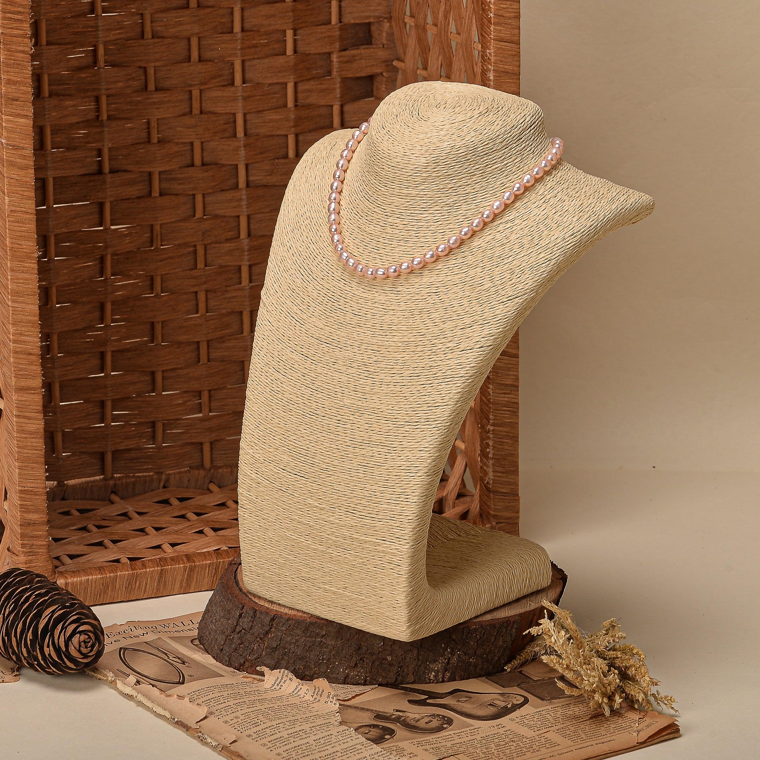 Freshwater Pearl Necklace - Grey Lavender - Ozel