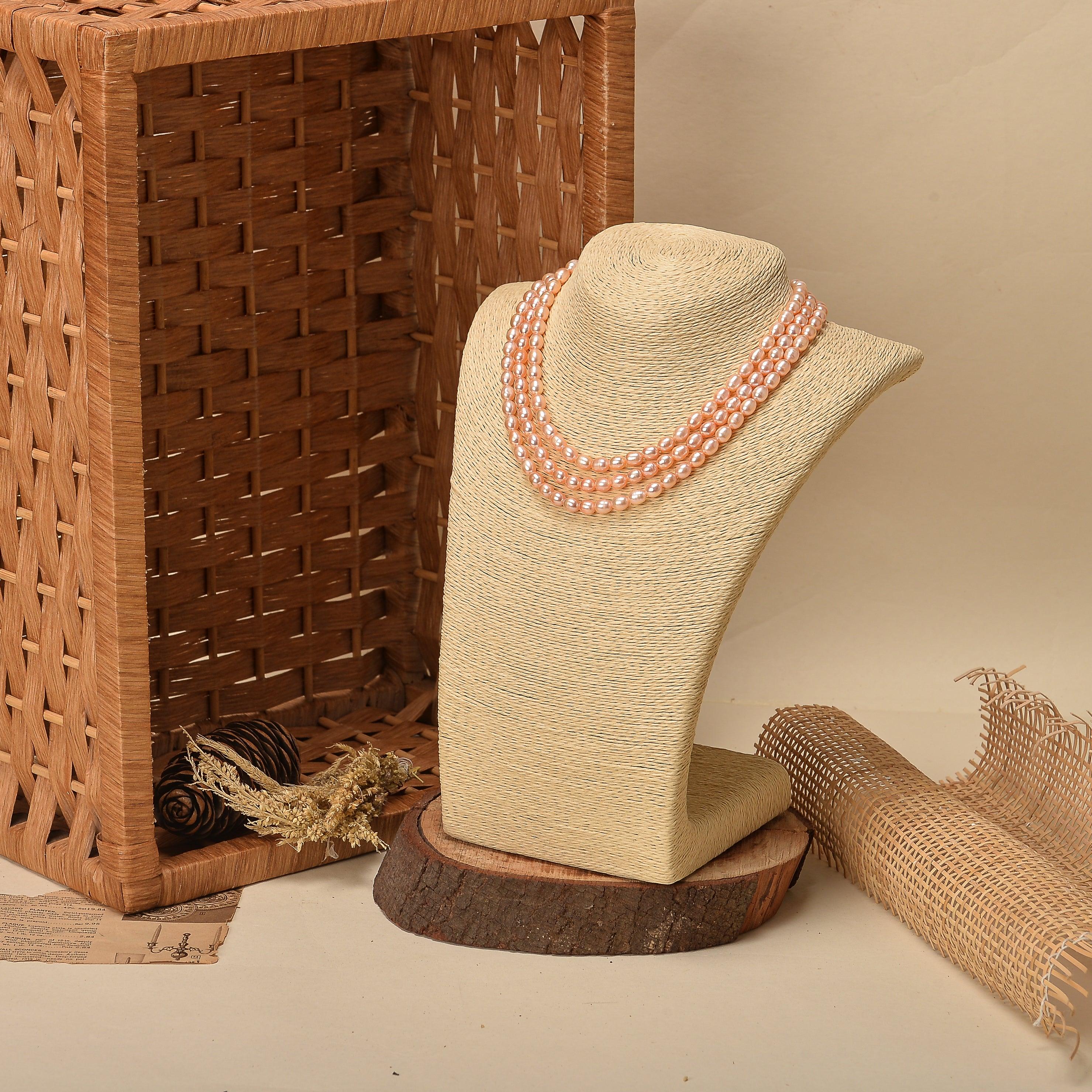 Freshwater Pearl Necklace - Pink - Ozel