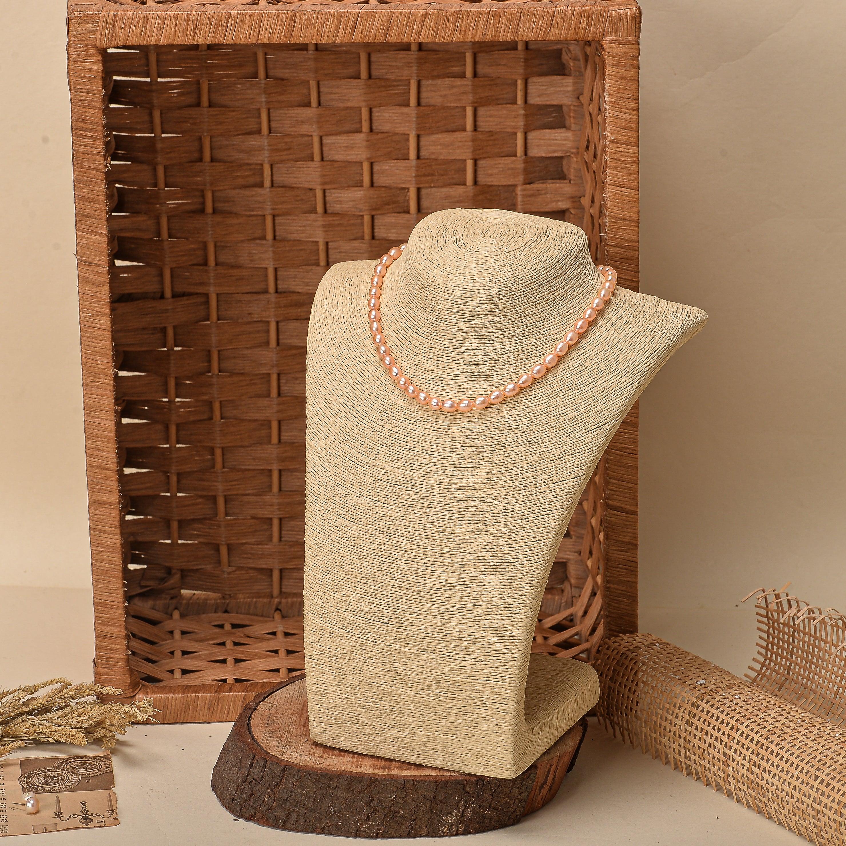 Freshwater Pearl Necklace - Pink - Ozel