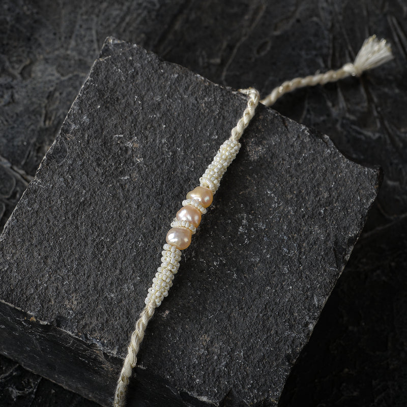 Piyush Freshwater Cultured Pearl Rakhi