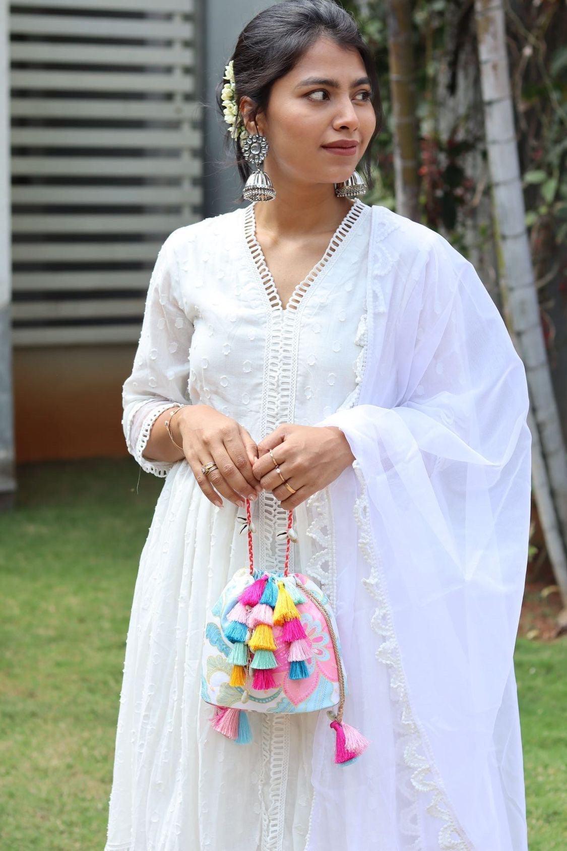 Gulaabi Floral Bucket Bag - Ozel