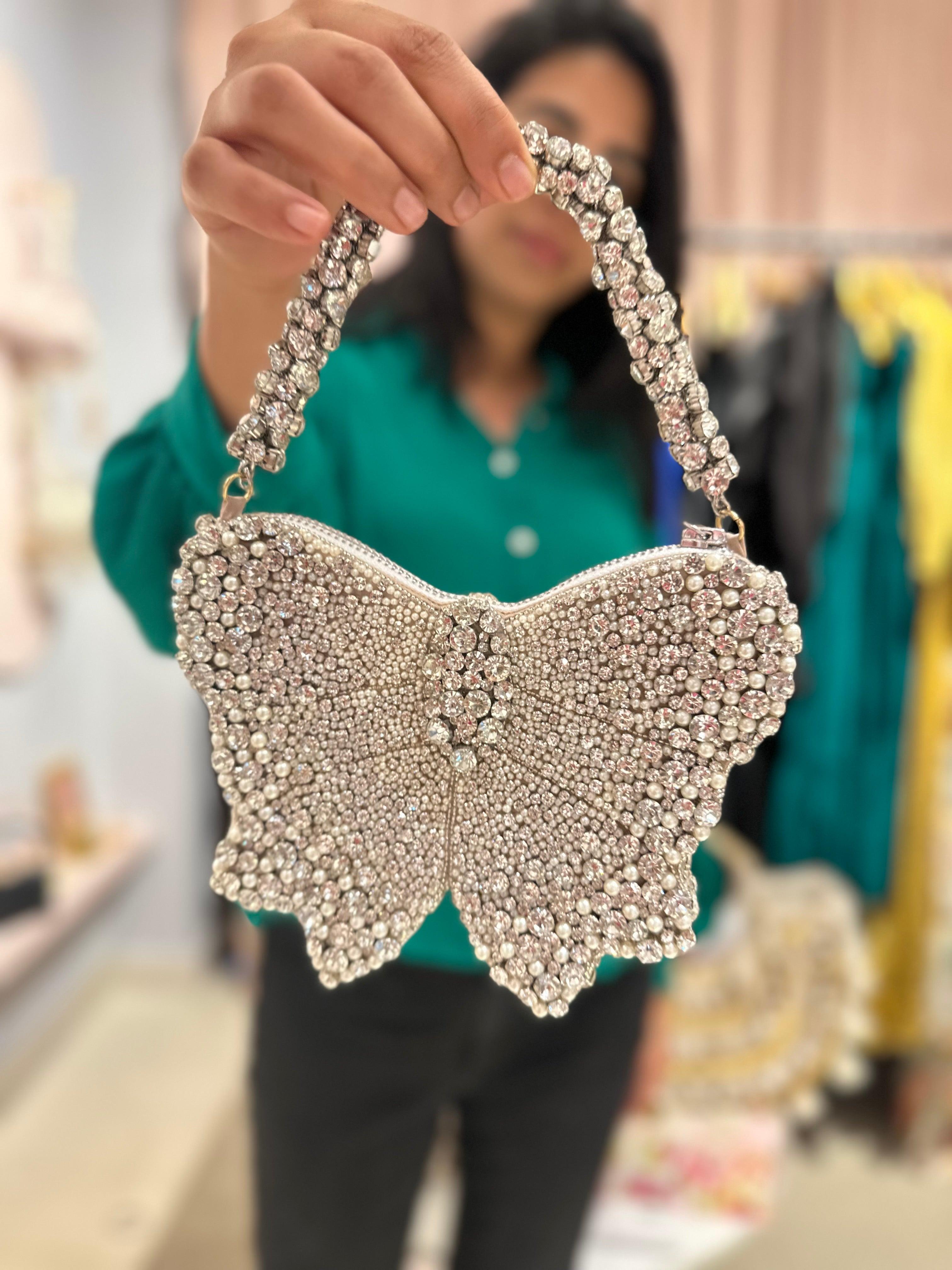 Bow mini bag - Silver - Ozel