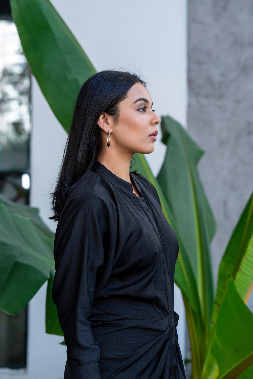 Emma drape dress – handcrafted Indian designer dress by Ozel