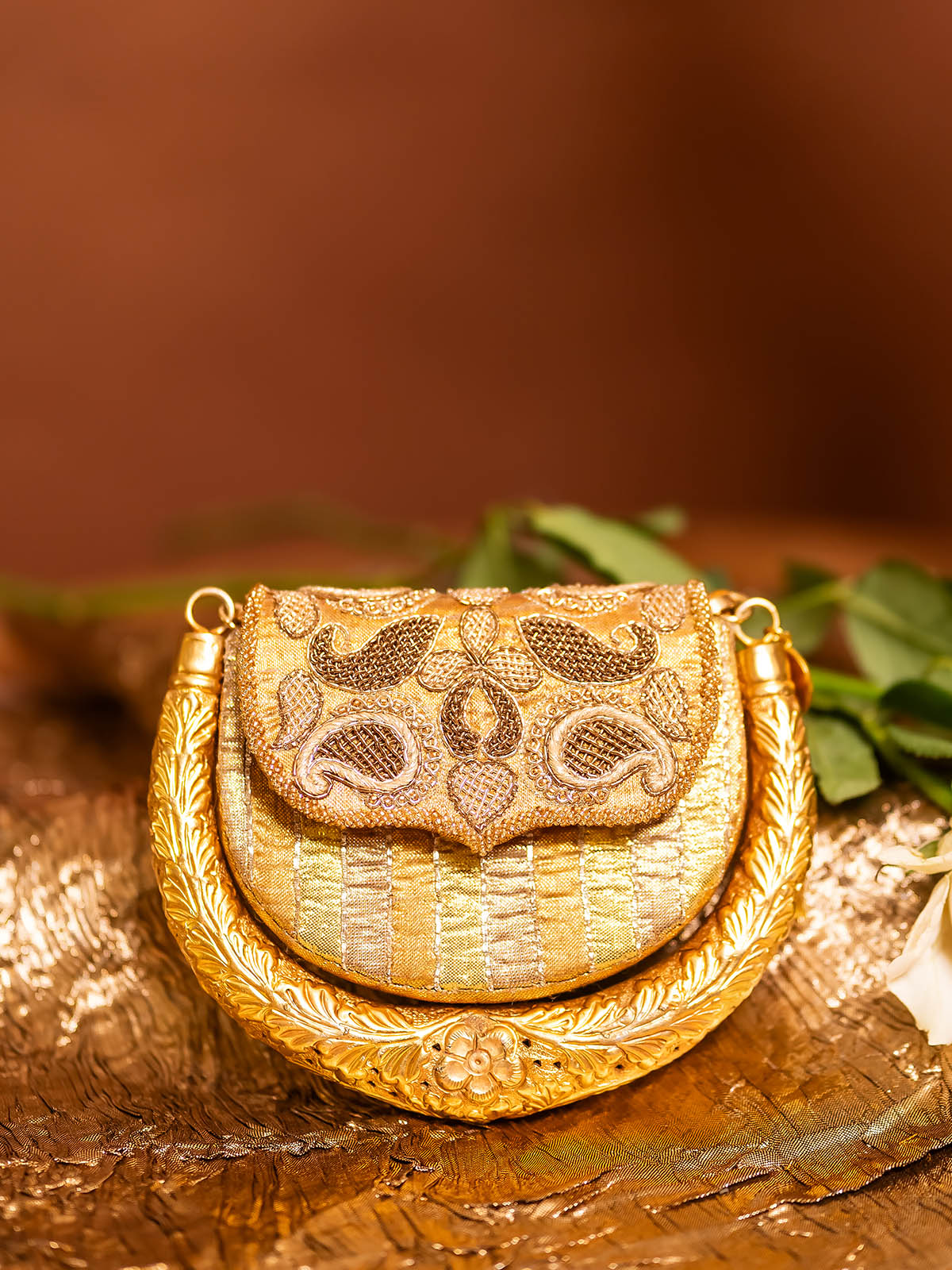 Sanya Malhotra with Amra Beige Hasli Bag