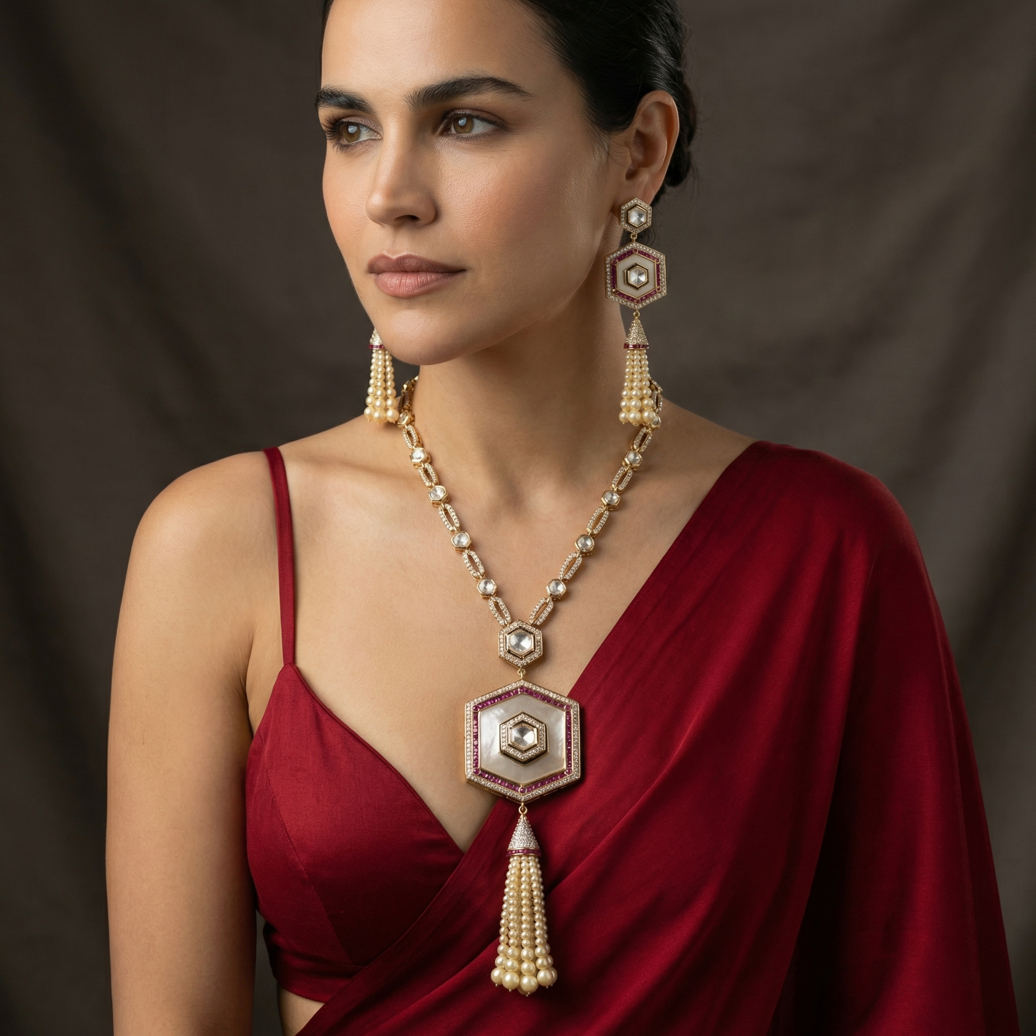 Elysian Pearle Necklace Set