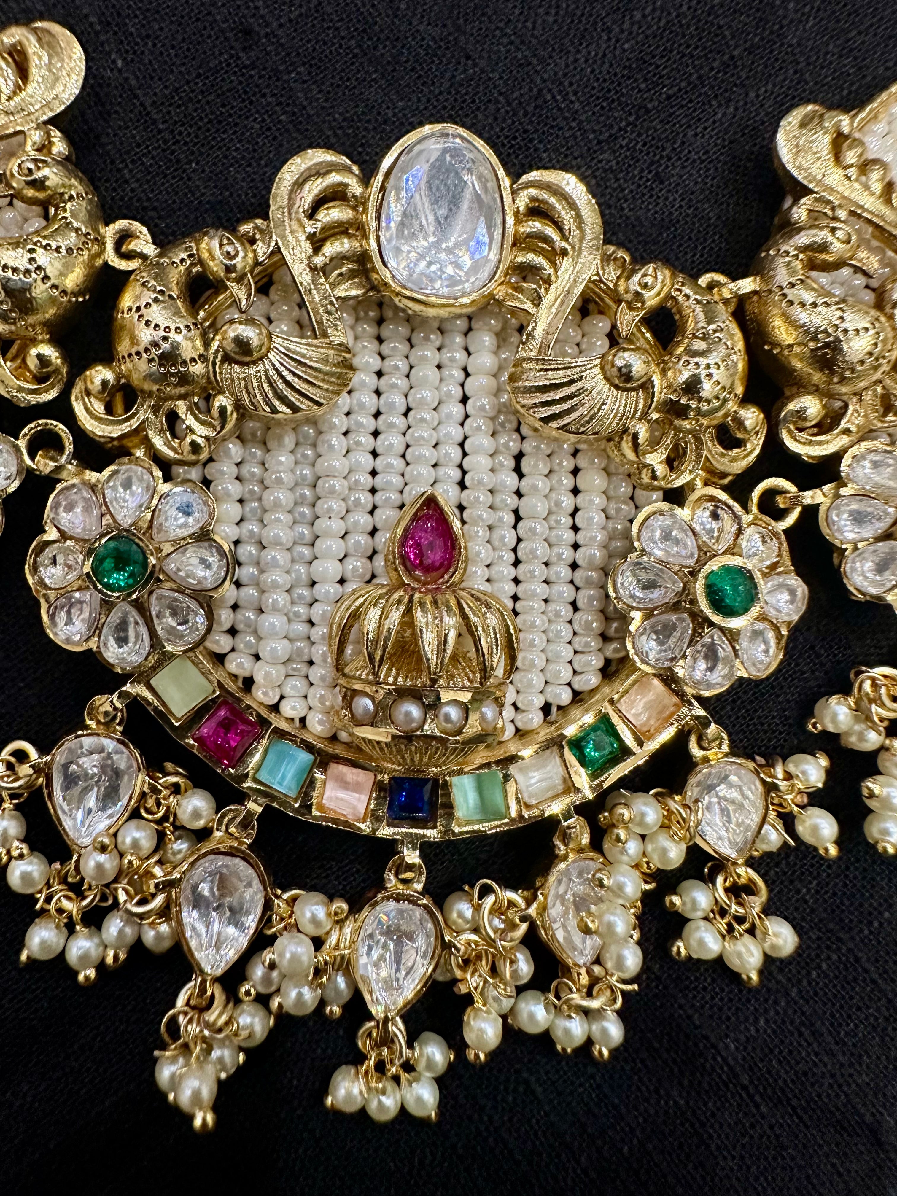 Moti Pearl Kundan Necklace Set