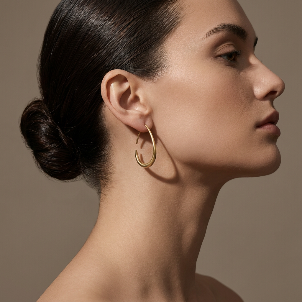 Twin Arc Hoop Earrings