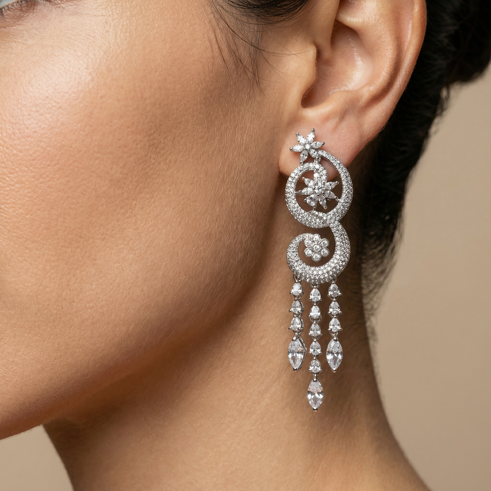 Stellara – cascade earrings by Ozel