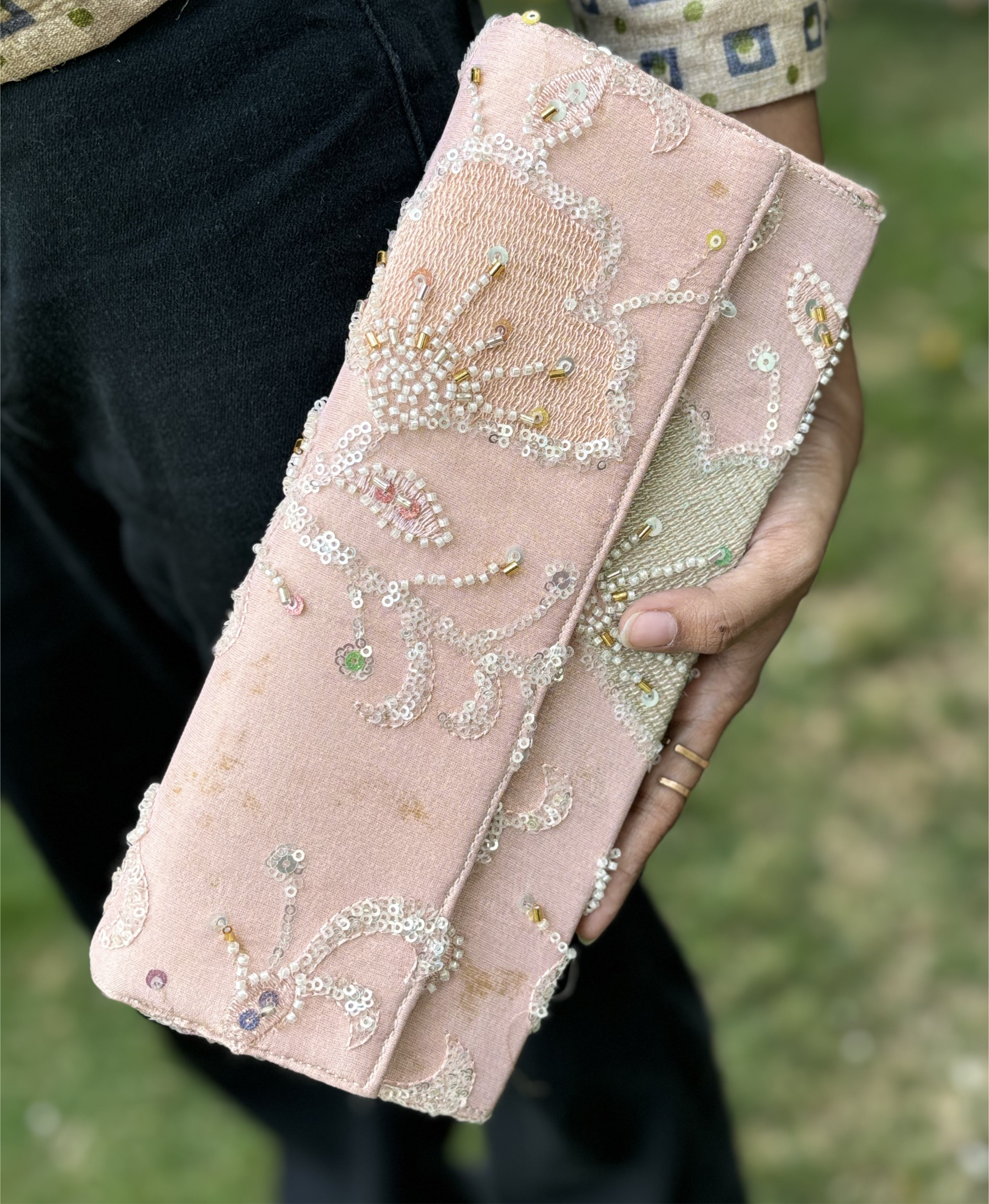 Sample Blush Pink Envelope Flap Bag