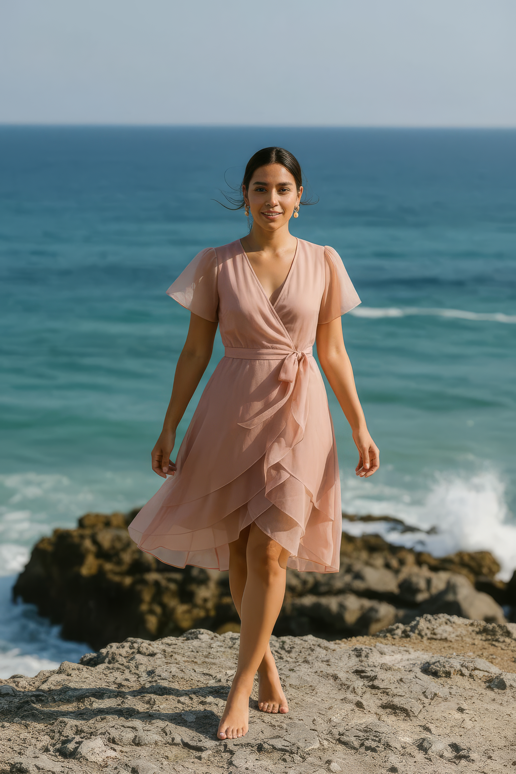 The Villa Flutter Wrap Dress