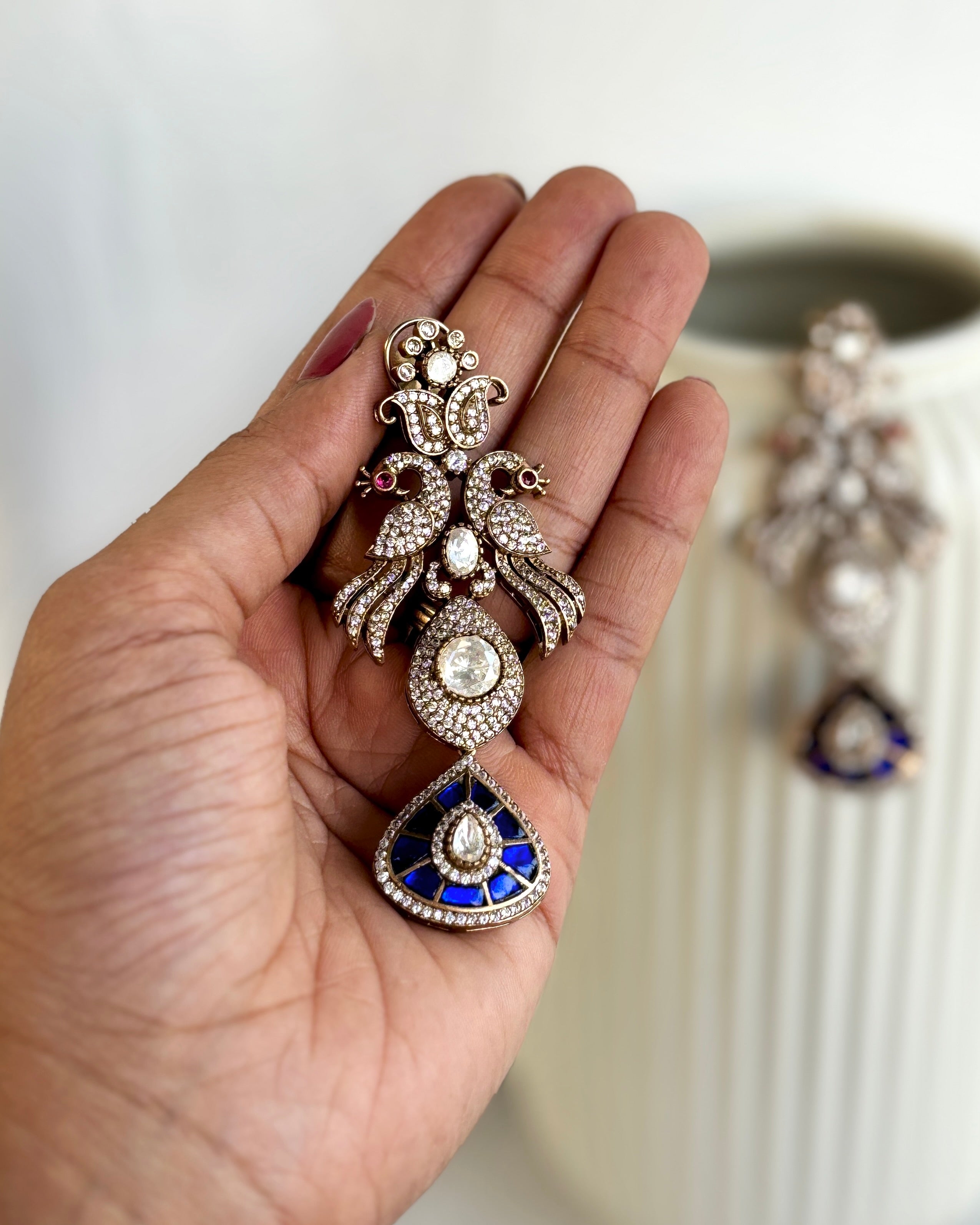 Noor Peacock Earrings