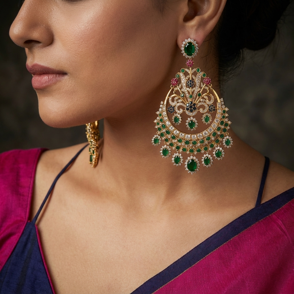 Bagh Vintage Gemstone Earrings