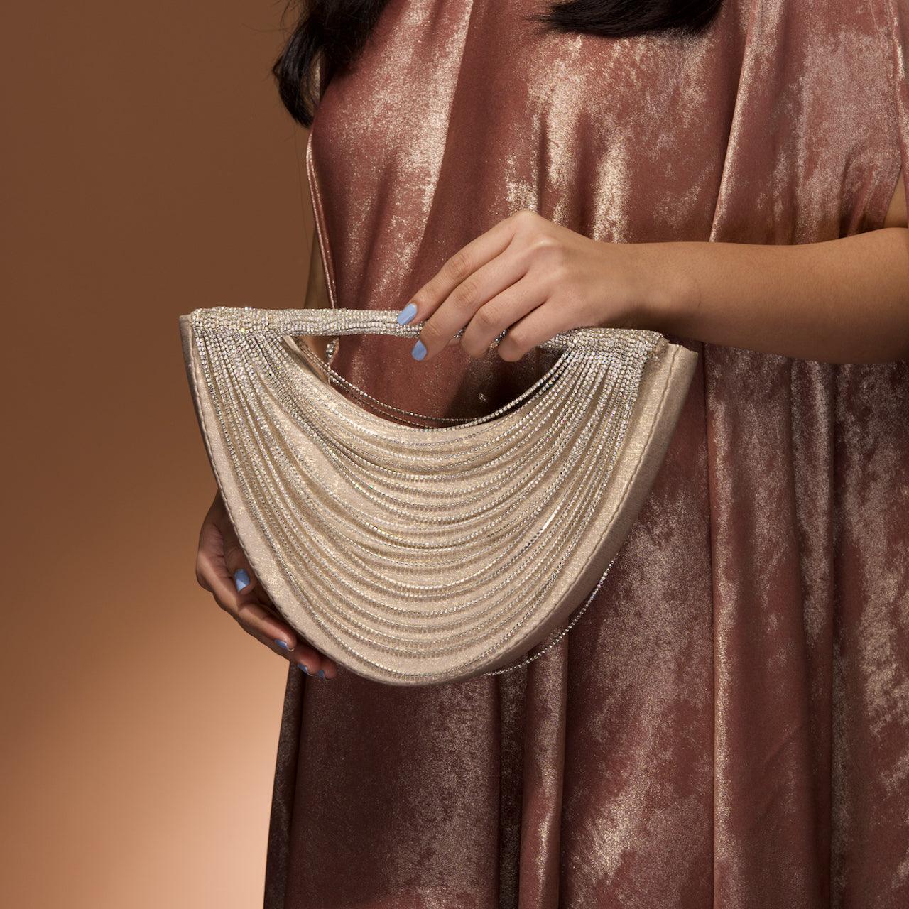 Curvy chainstone Bag - Ozel