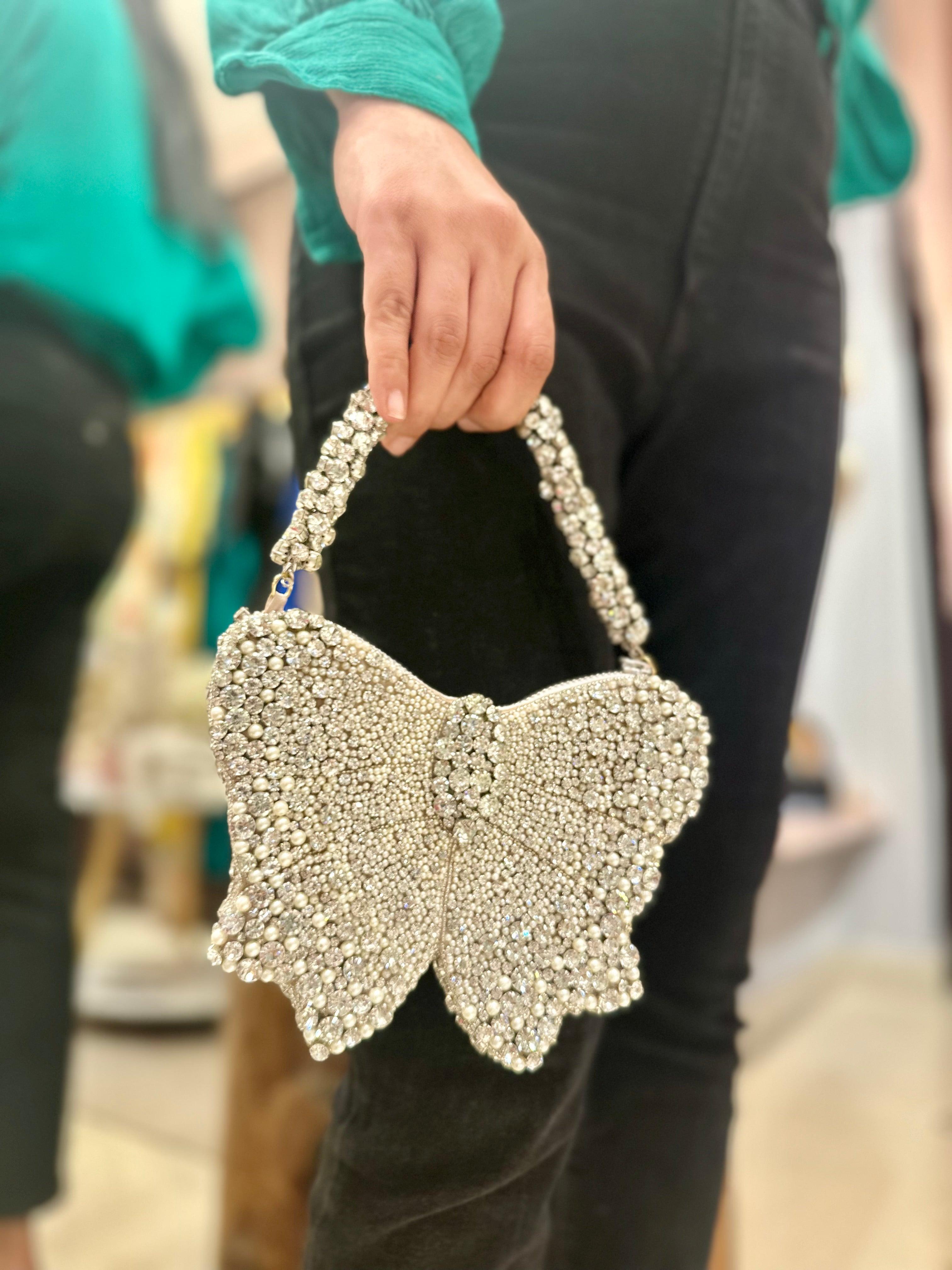 Bow mini bag - Silver - Ozel