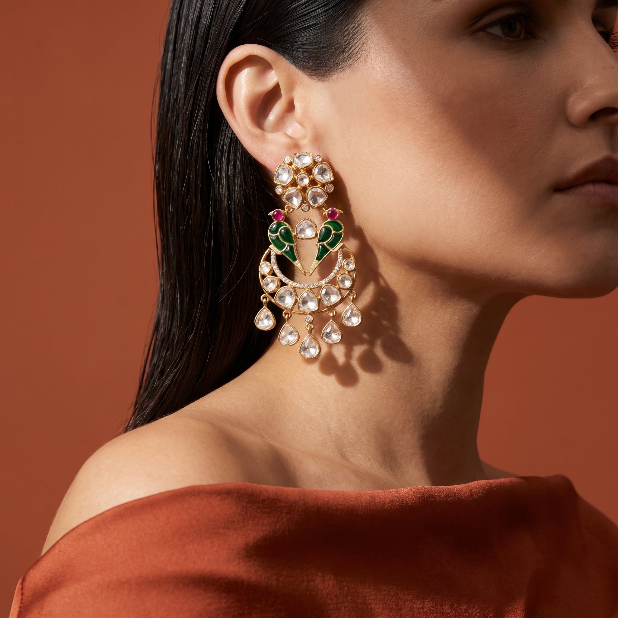 Pakshi Chandelier Earrings
