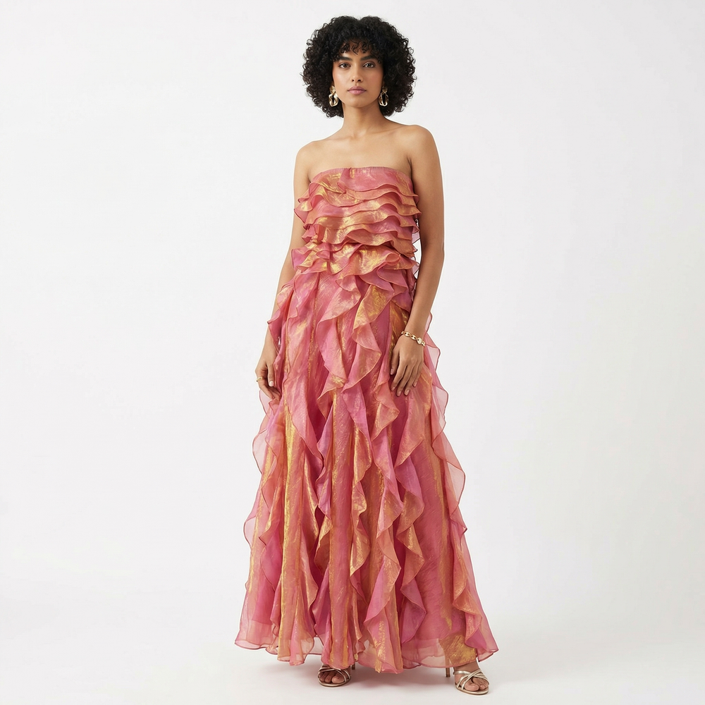 Dune – cascade gown by Ozel