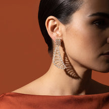 Lattice Drop Chandelier Earrings