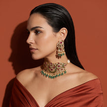 Svara Gota Choker & Earring Set