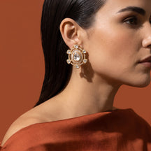 Radiant Oval Stud Earrings