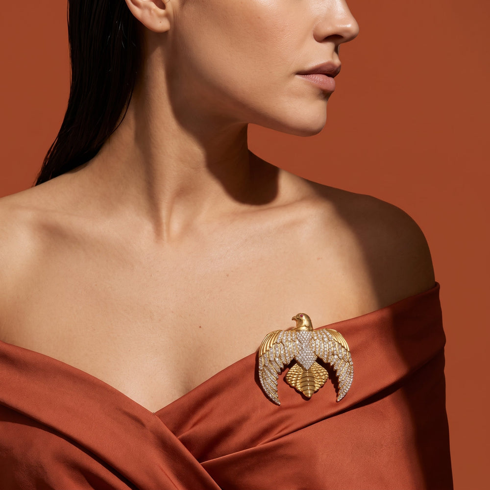 Winged Pendant Brooch