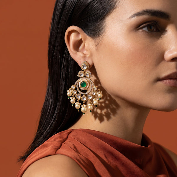 Mehr Earrings with Pearl Drops