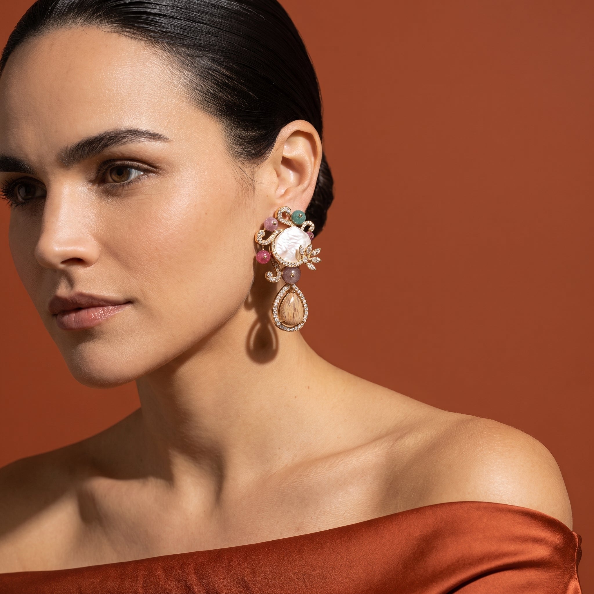 Moonrise Pearl Drop Earrings