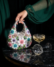 The Jardin Jewel Bag - Blue