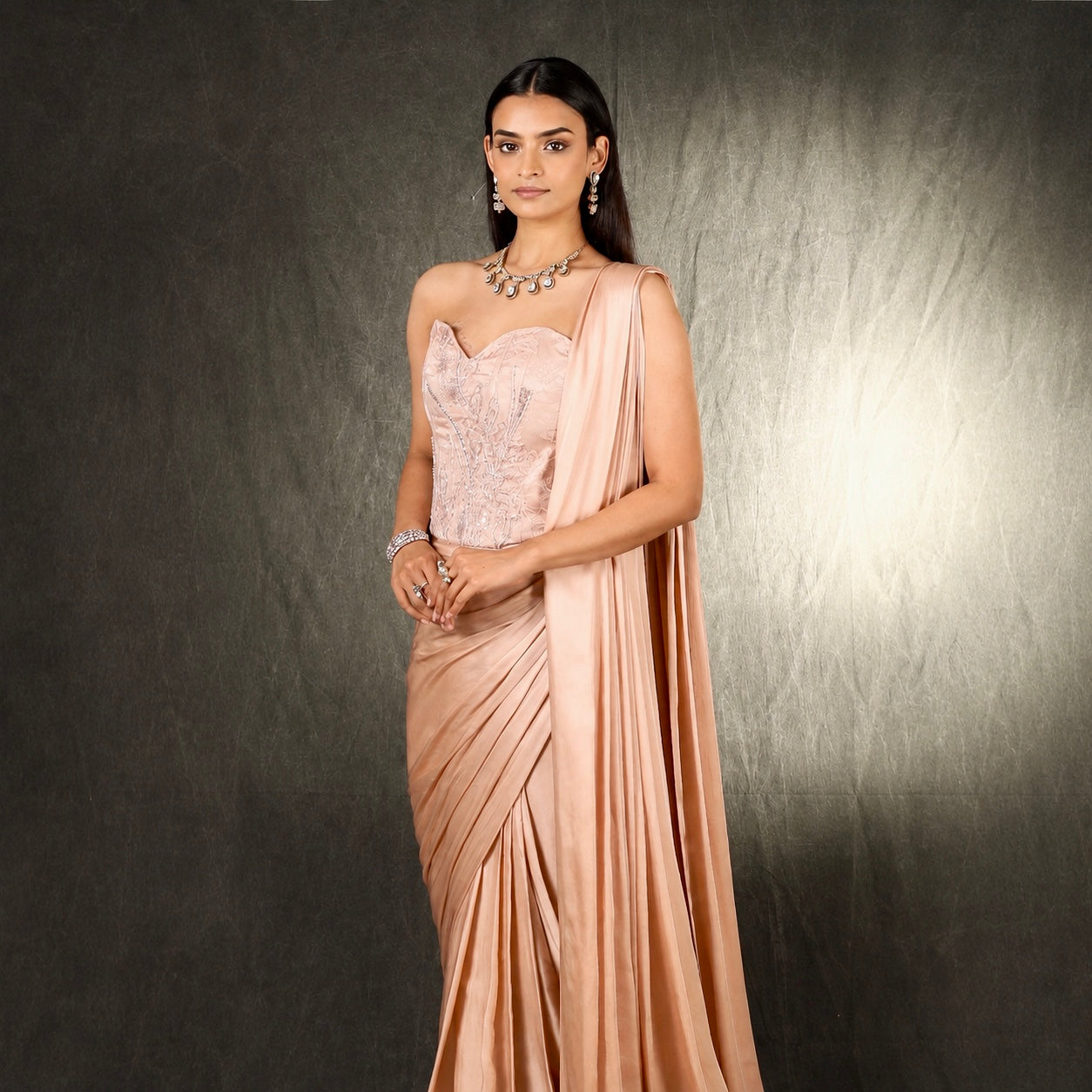 Peony Blush Corset Skirt Set
