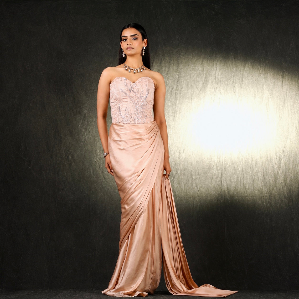 Peony Blush Corset Skirt Set