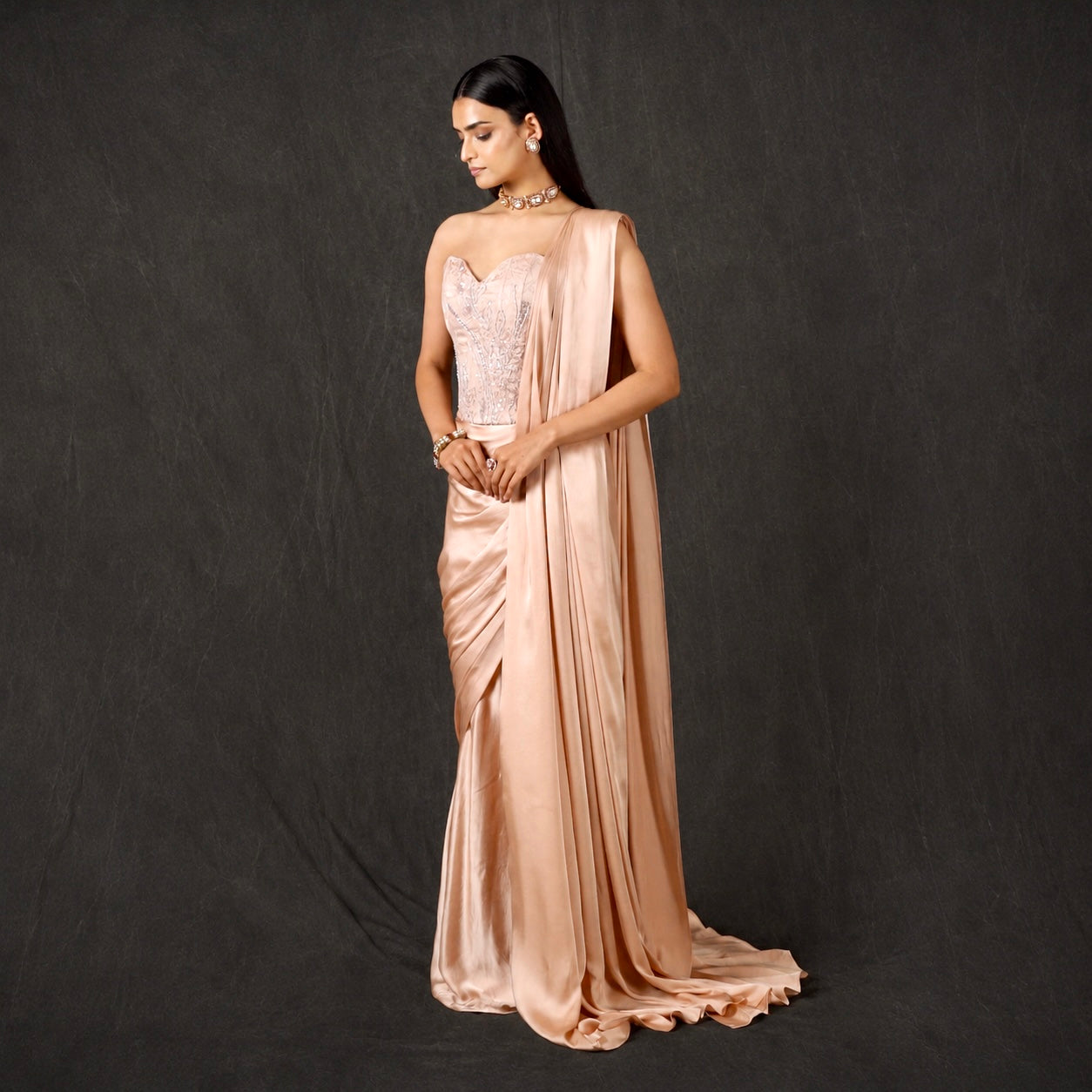 Peony Blush Corset Skirt Set