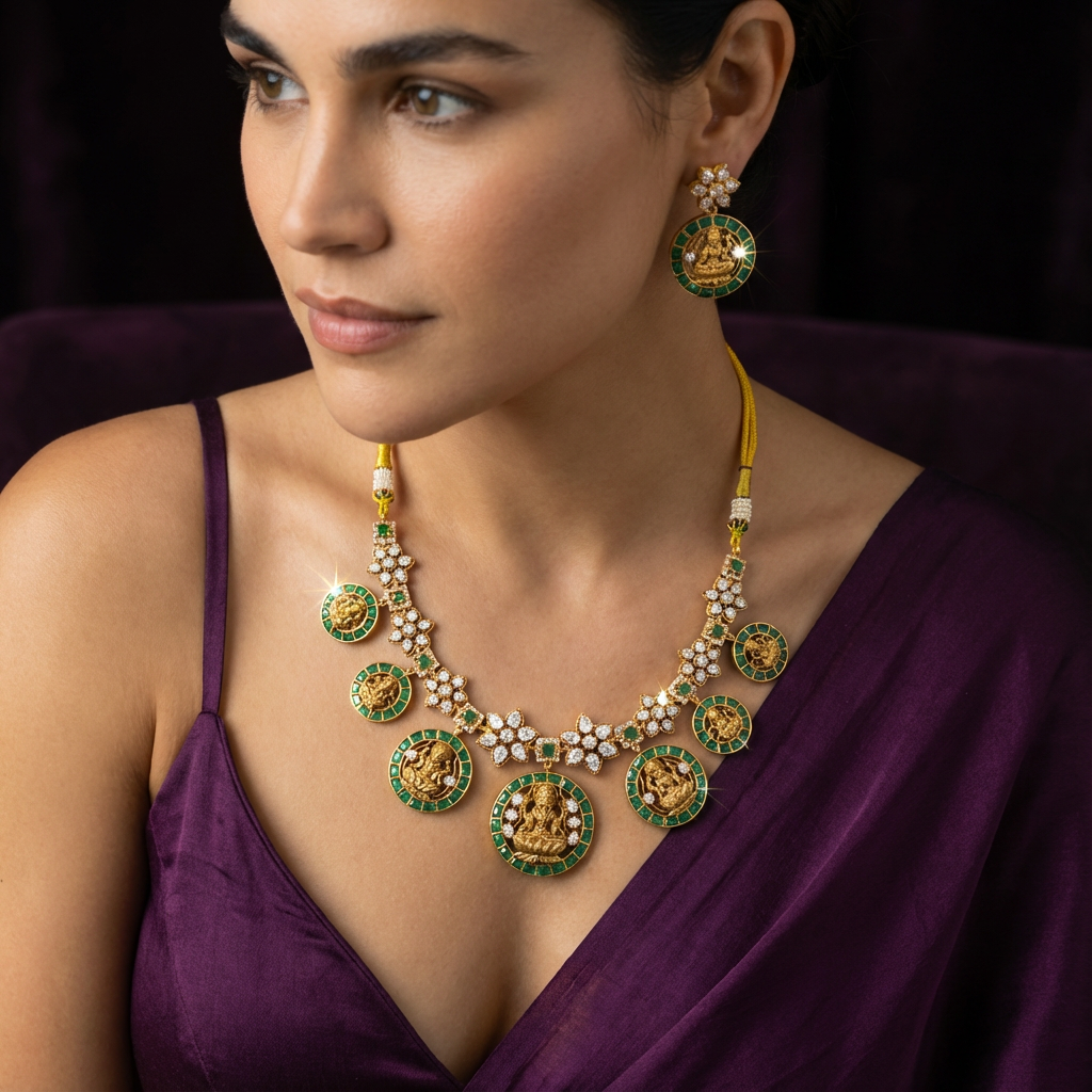 Sri Lakshmi Necklace Set